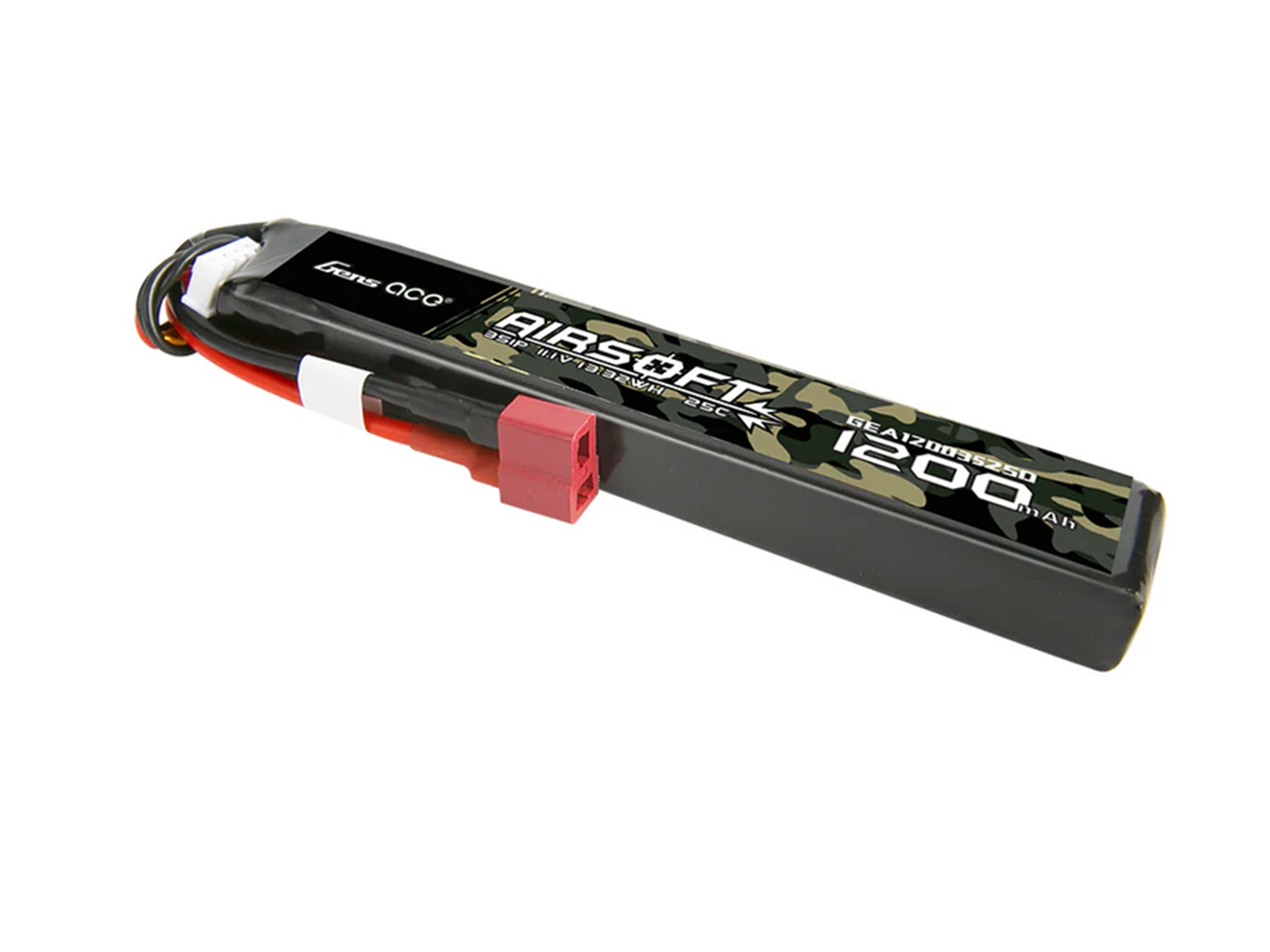 Airsoft 3S 1200mAh 25C with Deans (fit Most AEG)-2