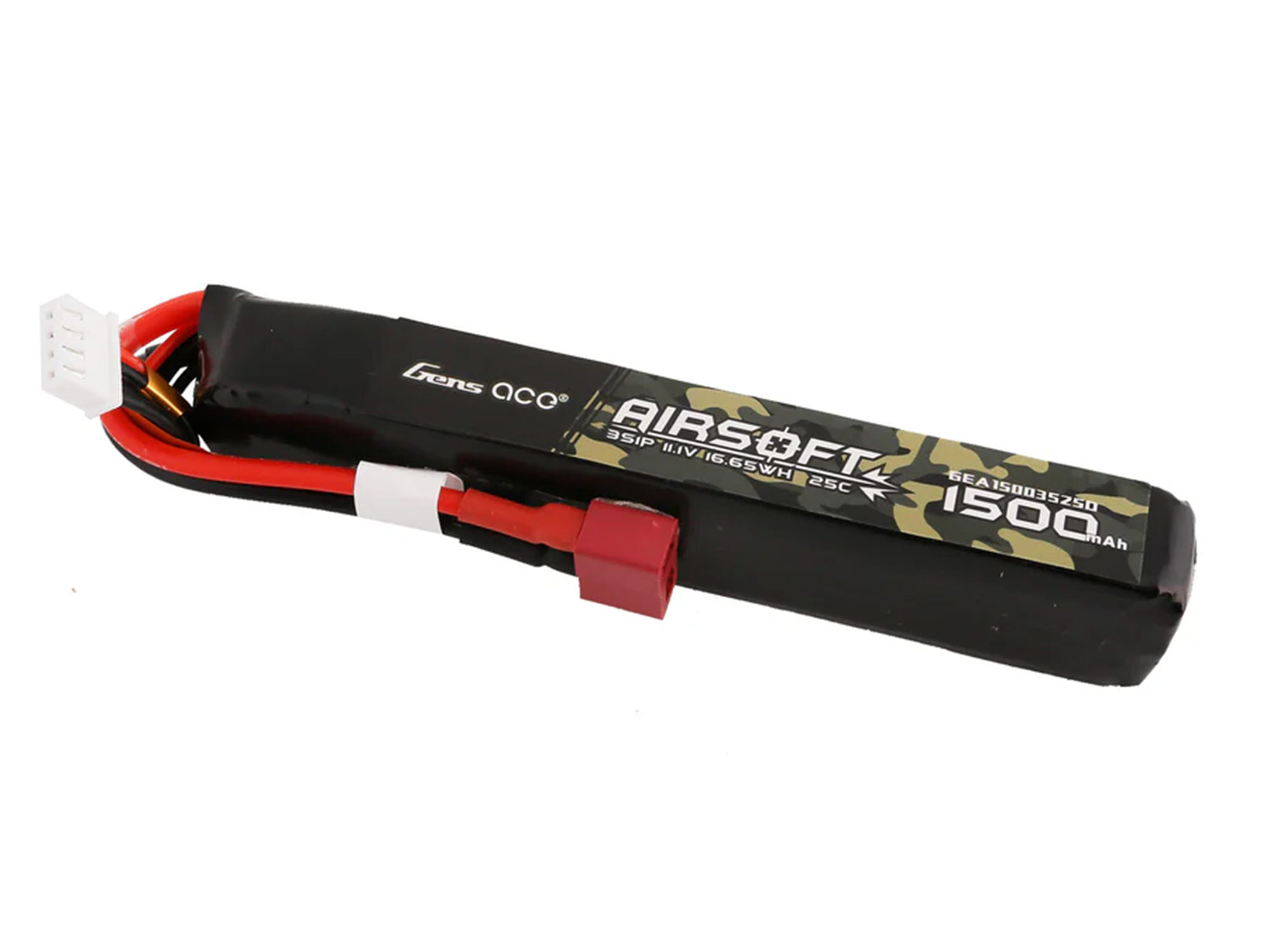Airsoft 3S 1500mAh 25C with Deans (fit Most AEG)-2