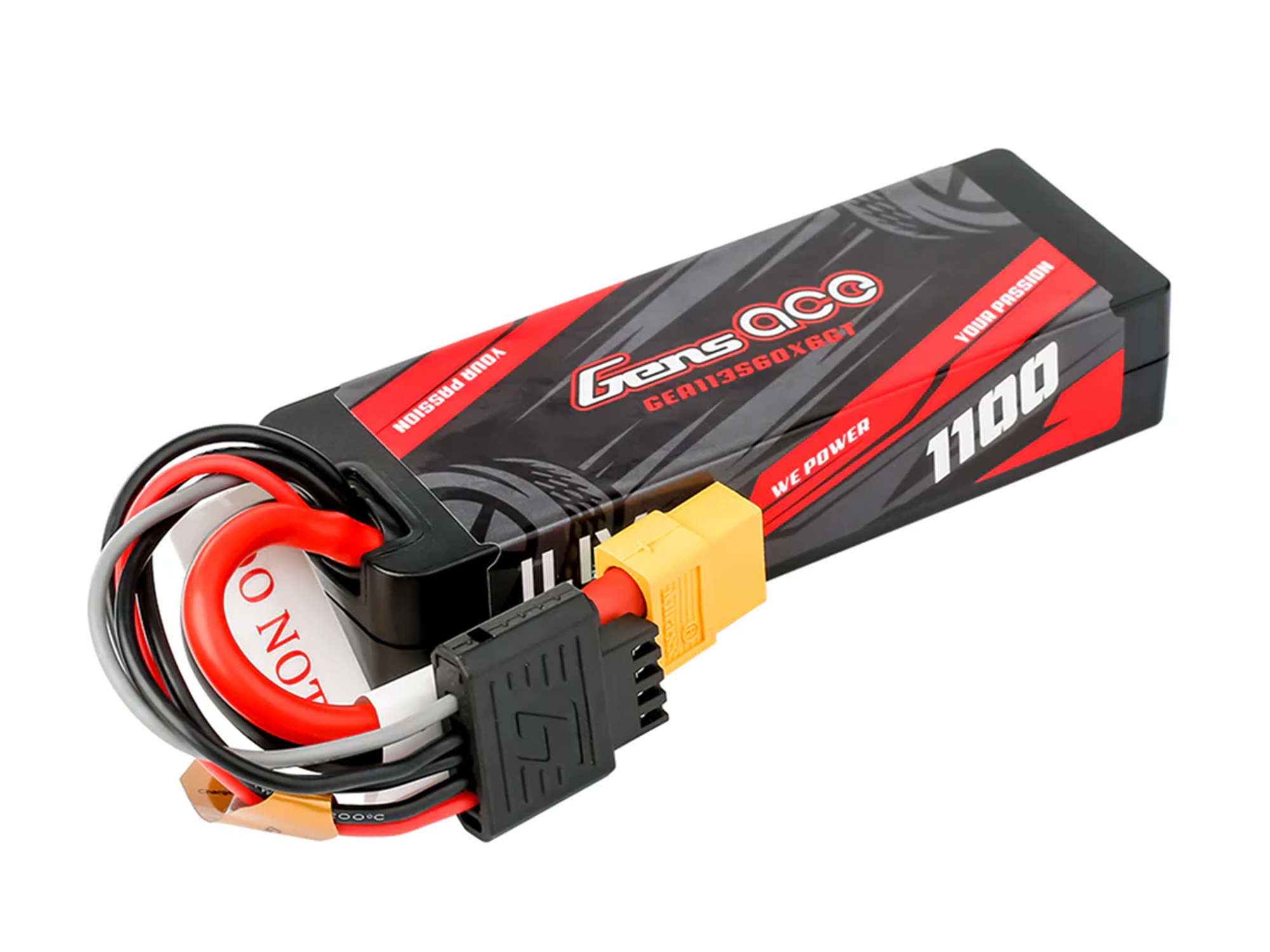 Li-Po Car Hard Case G-Tech 3S 11.1V 1100mAh 60C with XT60