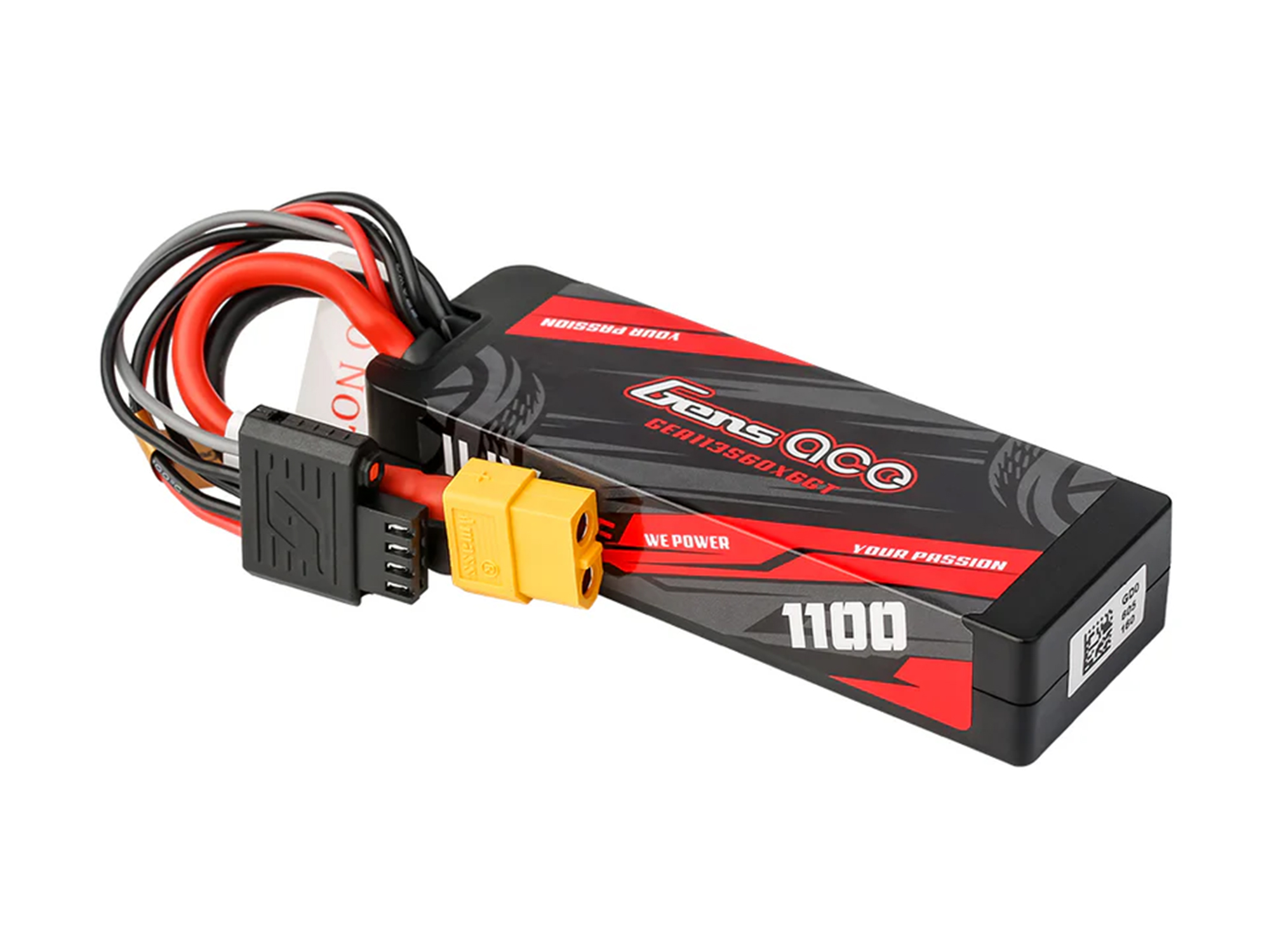 Li-Po Car Hard Case G-Tech 3S 11.1V 1100mAh 60C with XT60-2