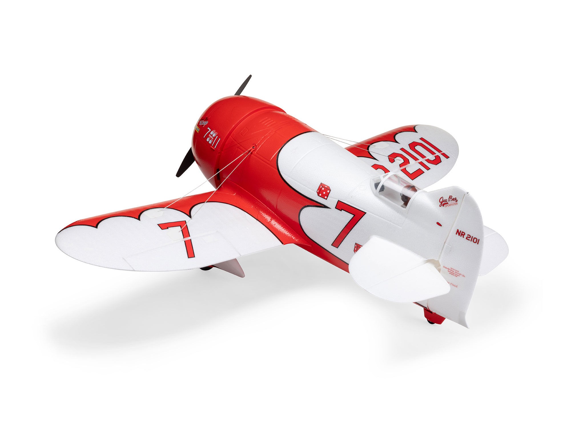 Gee Bee R-2 1.0m BNF Basic with AS3X+ and SAFE Select-3