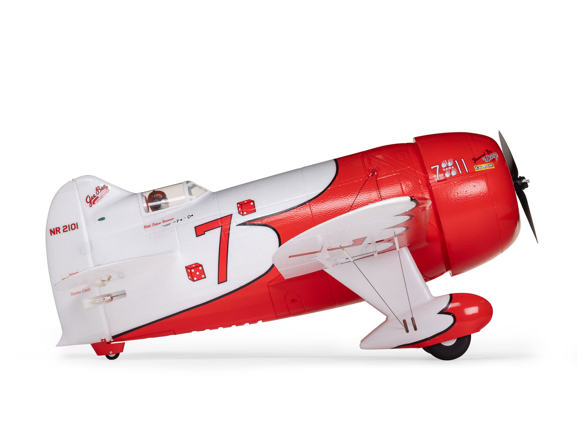 Gee Bee R-2 1.0m BNF Basic with AS3X+ and SAFE Select-6