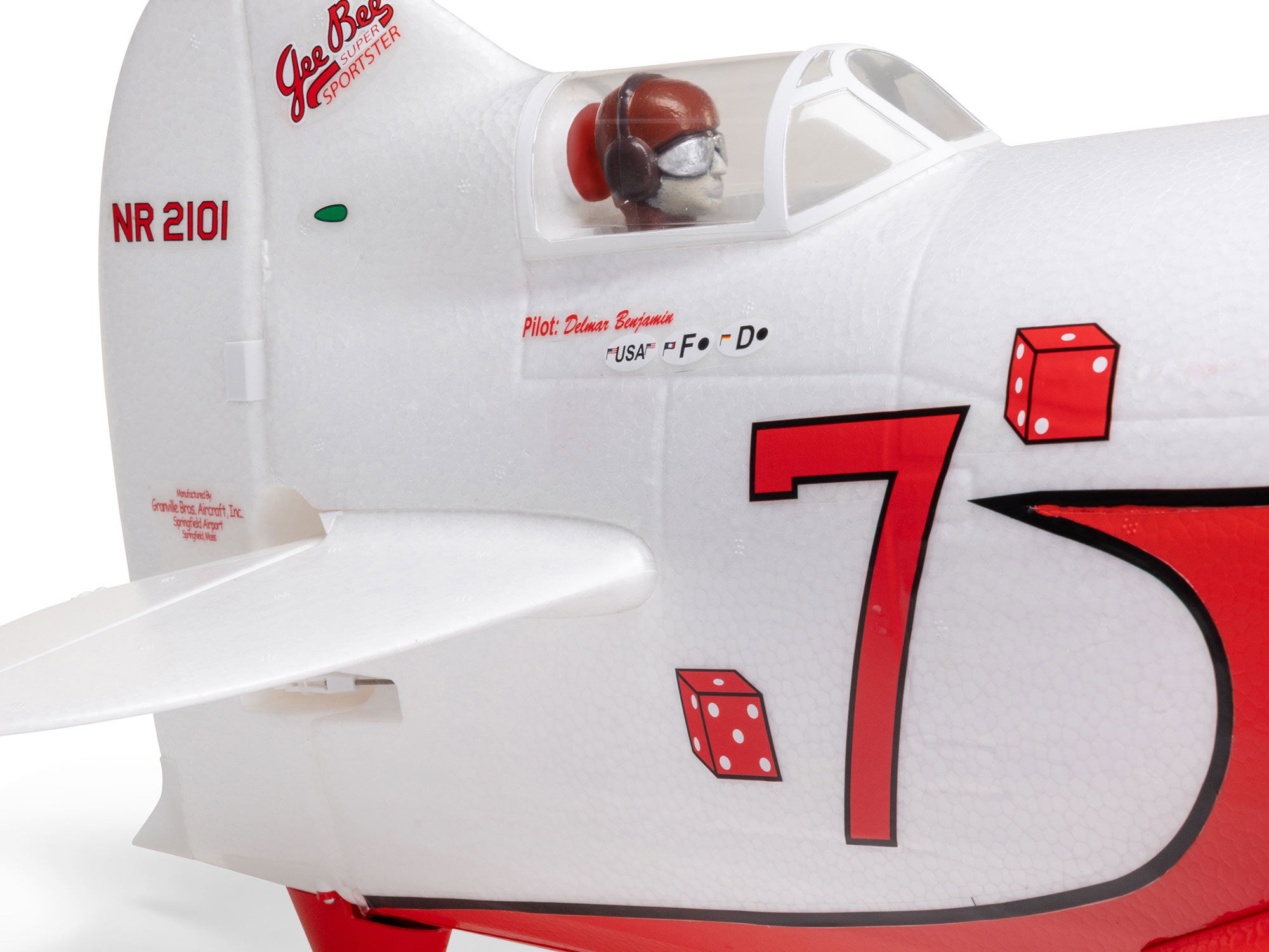 Gee Bee R-2 1.0m BNF Basic with AS3X+ and SAFE Select-11
