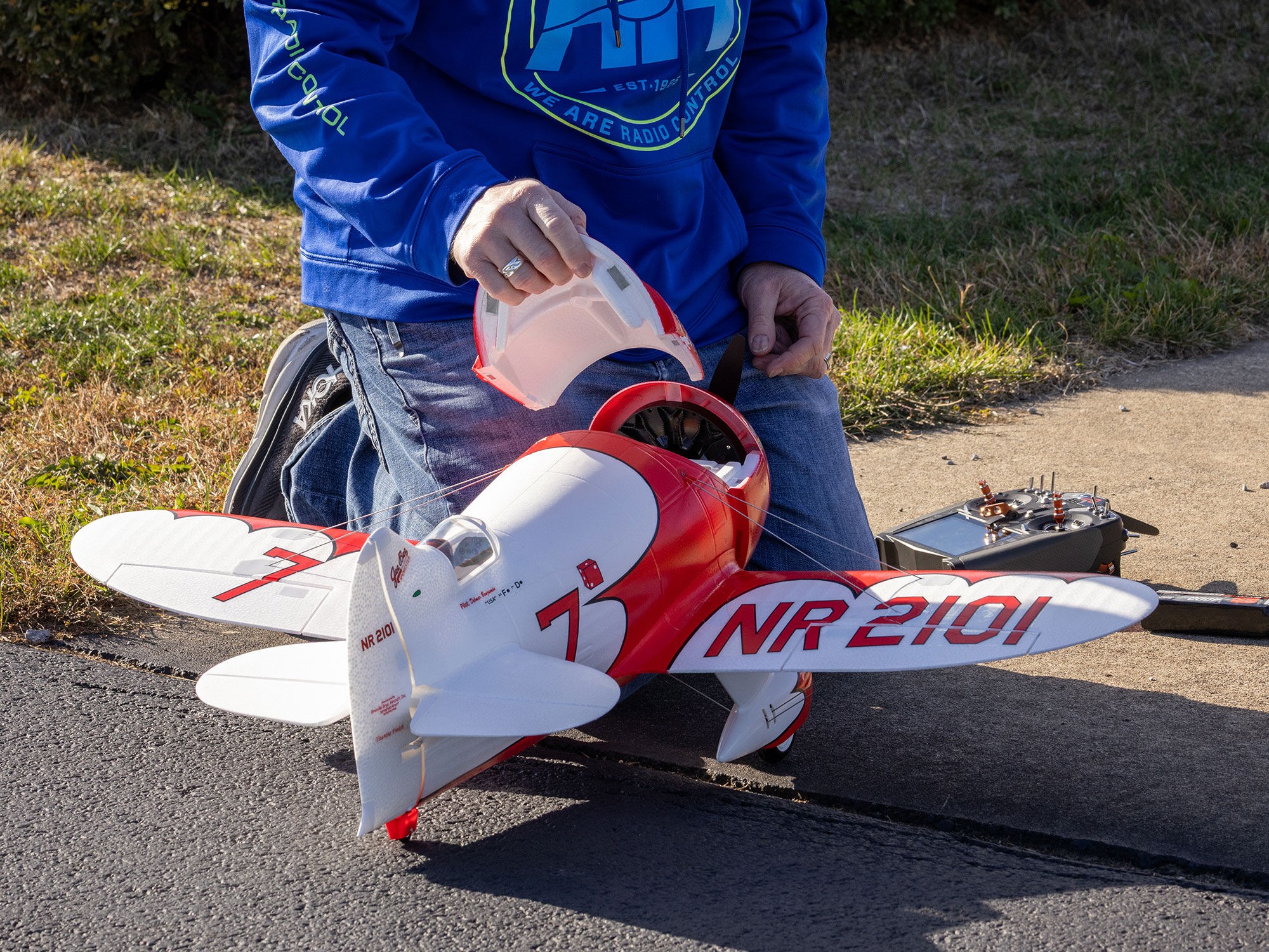 Gee Bee R-2 1.0m BNF Basic with AS3X+ and SAFE Select-24