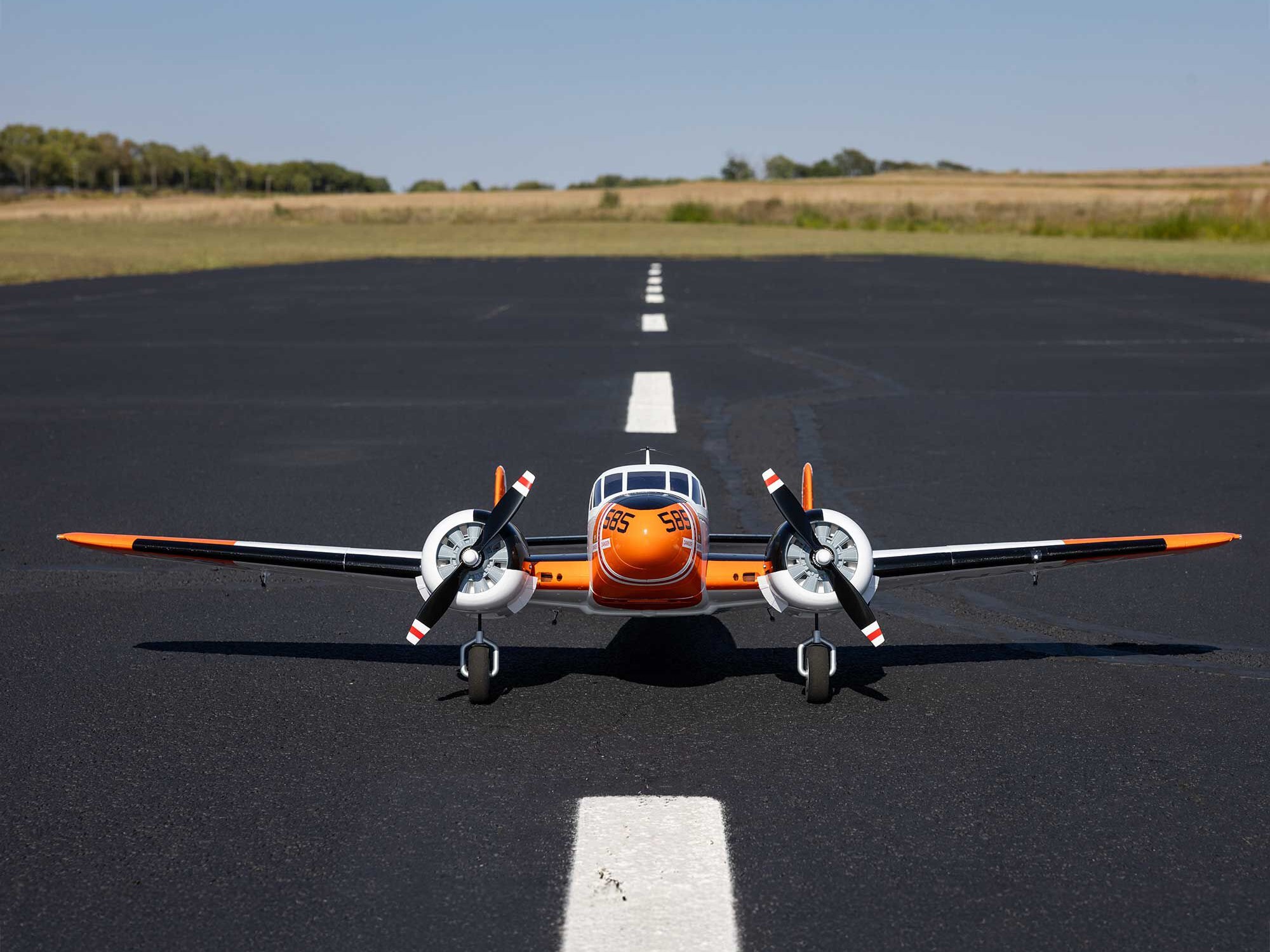 Beechcraft D18/RC-45J 1.5m BNF Basic with AS3X+ and SAFE Sel-26