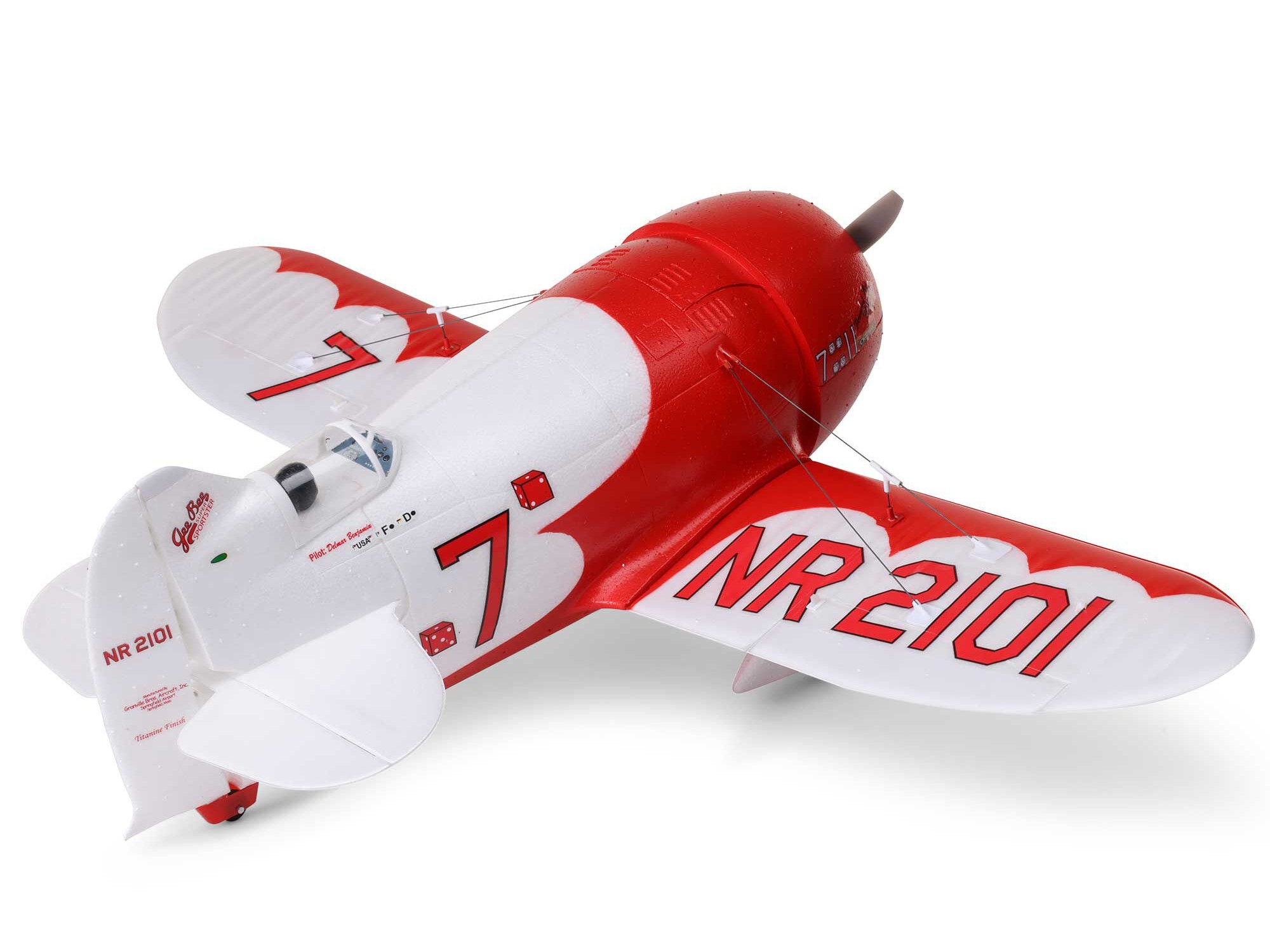 UMX Gee Bee R-2 510mm BNF Basic with AS3X and SAFE Select-2