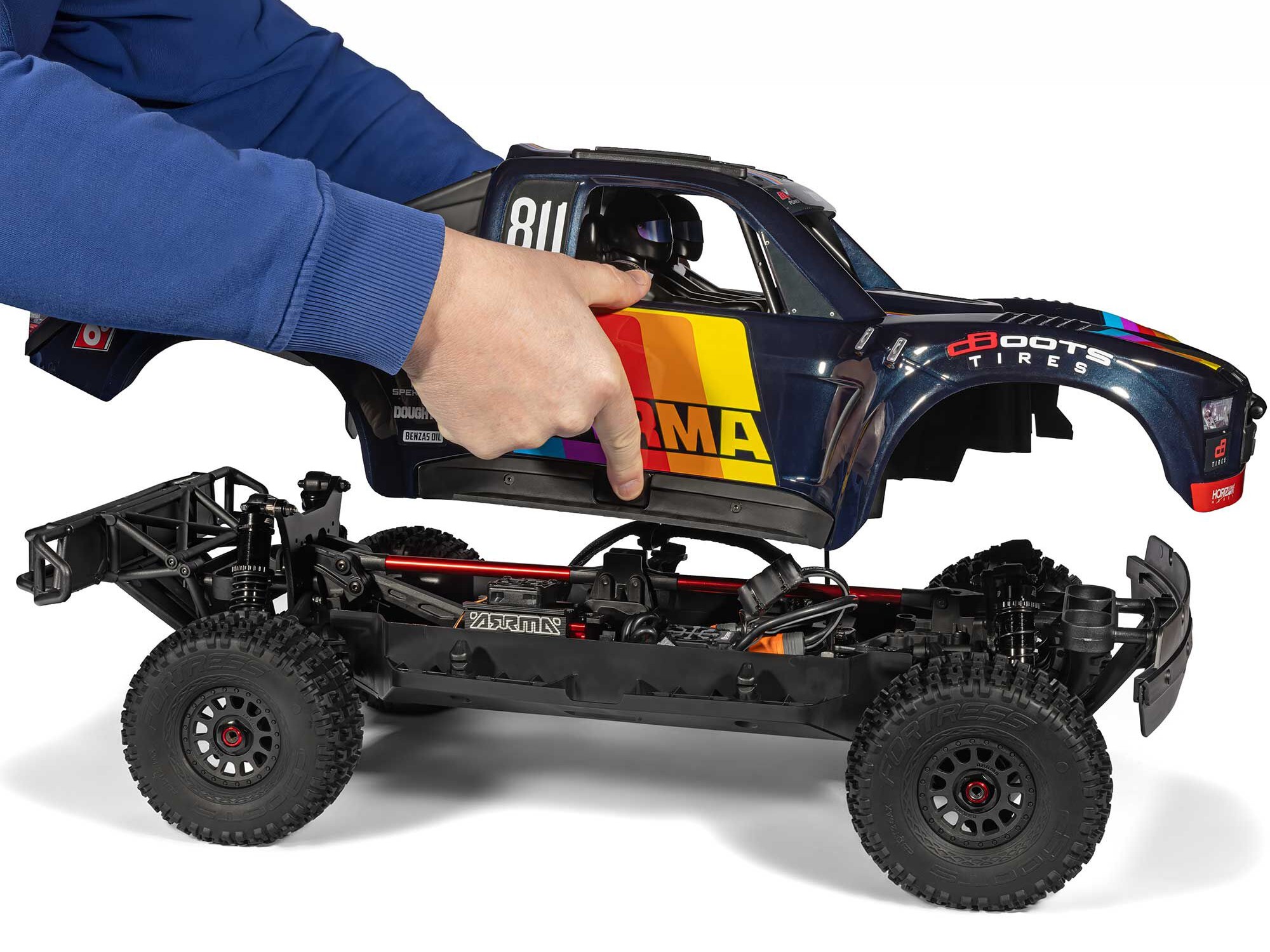 1/7 MOJAVE 6S 4X4 RTR Brushless Desert Truck, Beige-9