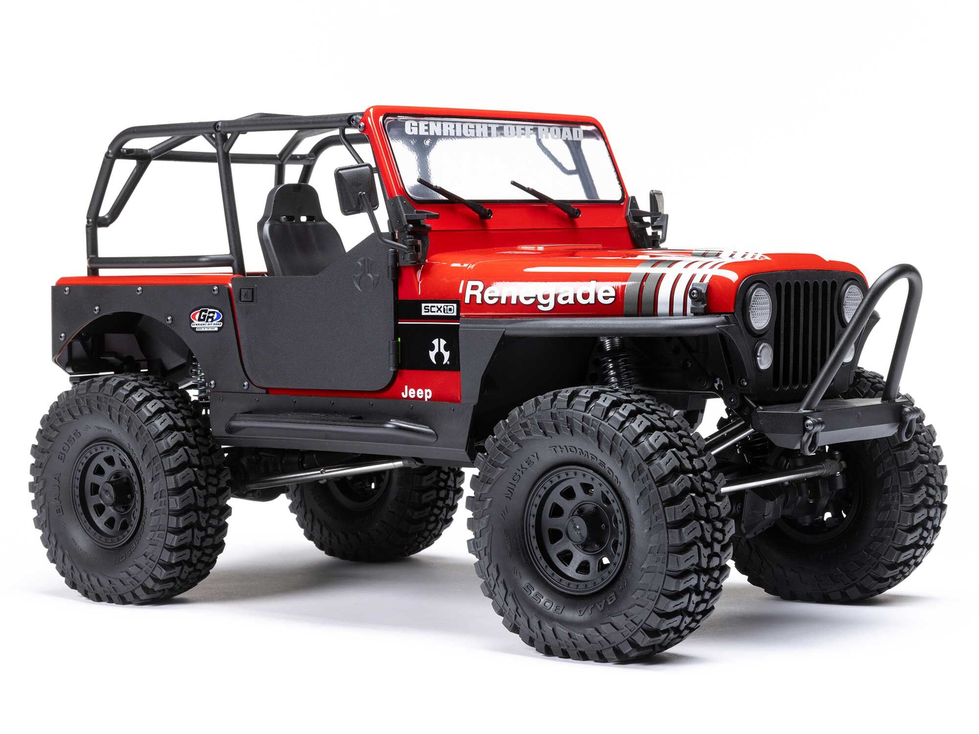 1/10 SCX10 III Jeep CJ-7 4X4 RTR Rock Crawler, Red-2
