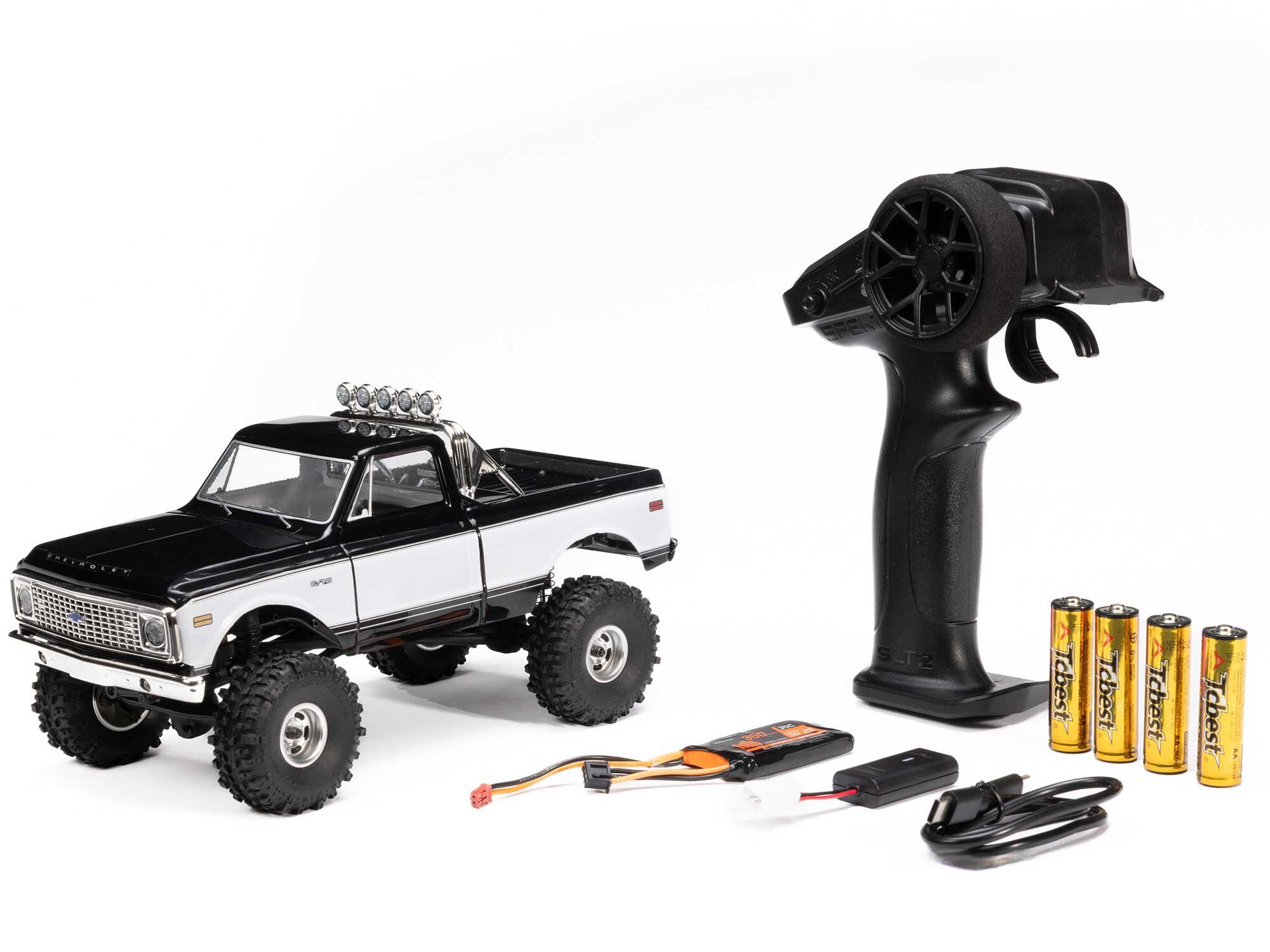 1/24 SCX24 1971 Chevrolet C10 4WD Truck RTR, Black