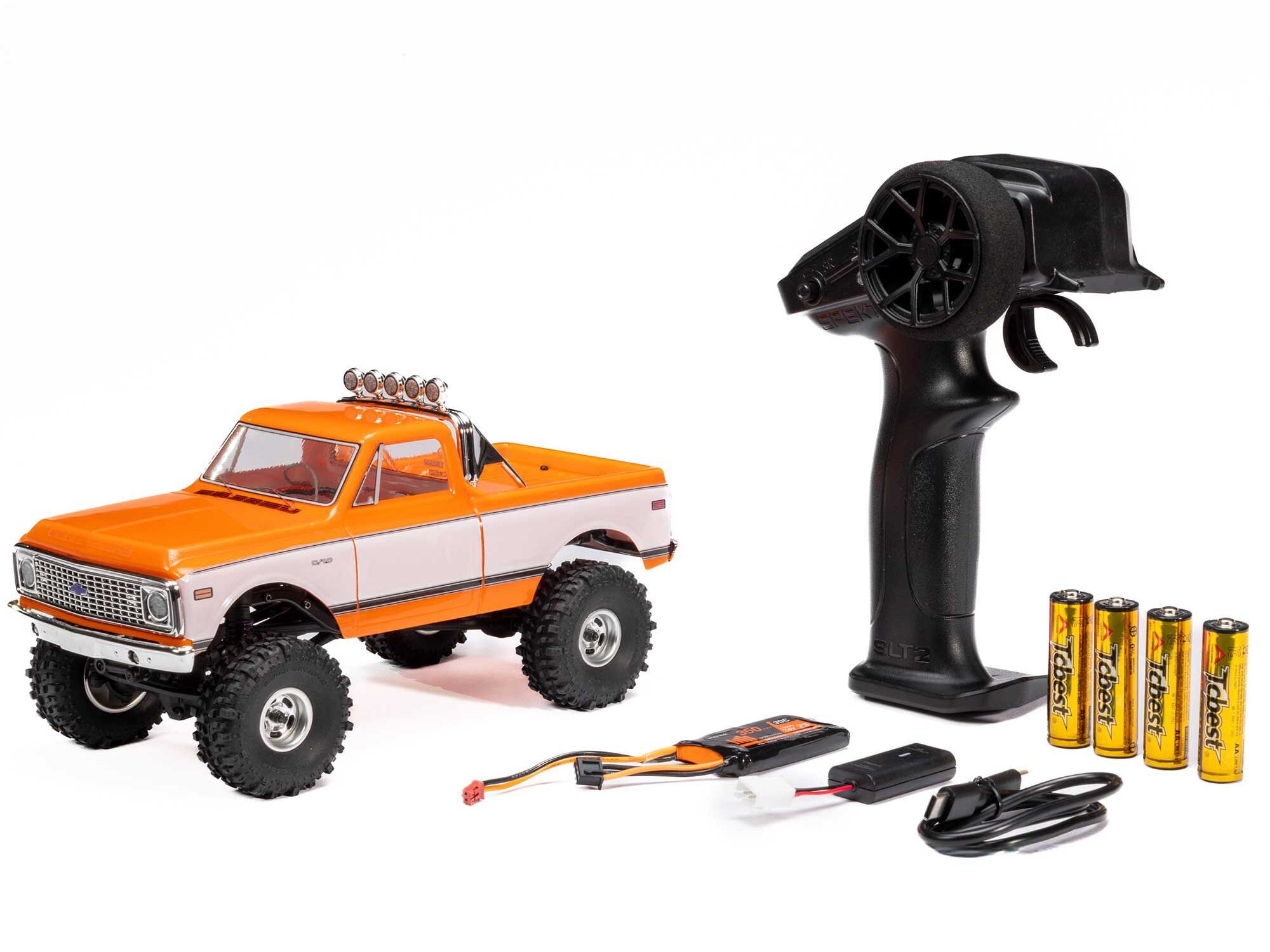 1/24 SCX24 1971 Chevrolet C10 4WD Truck RTR, Orange