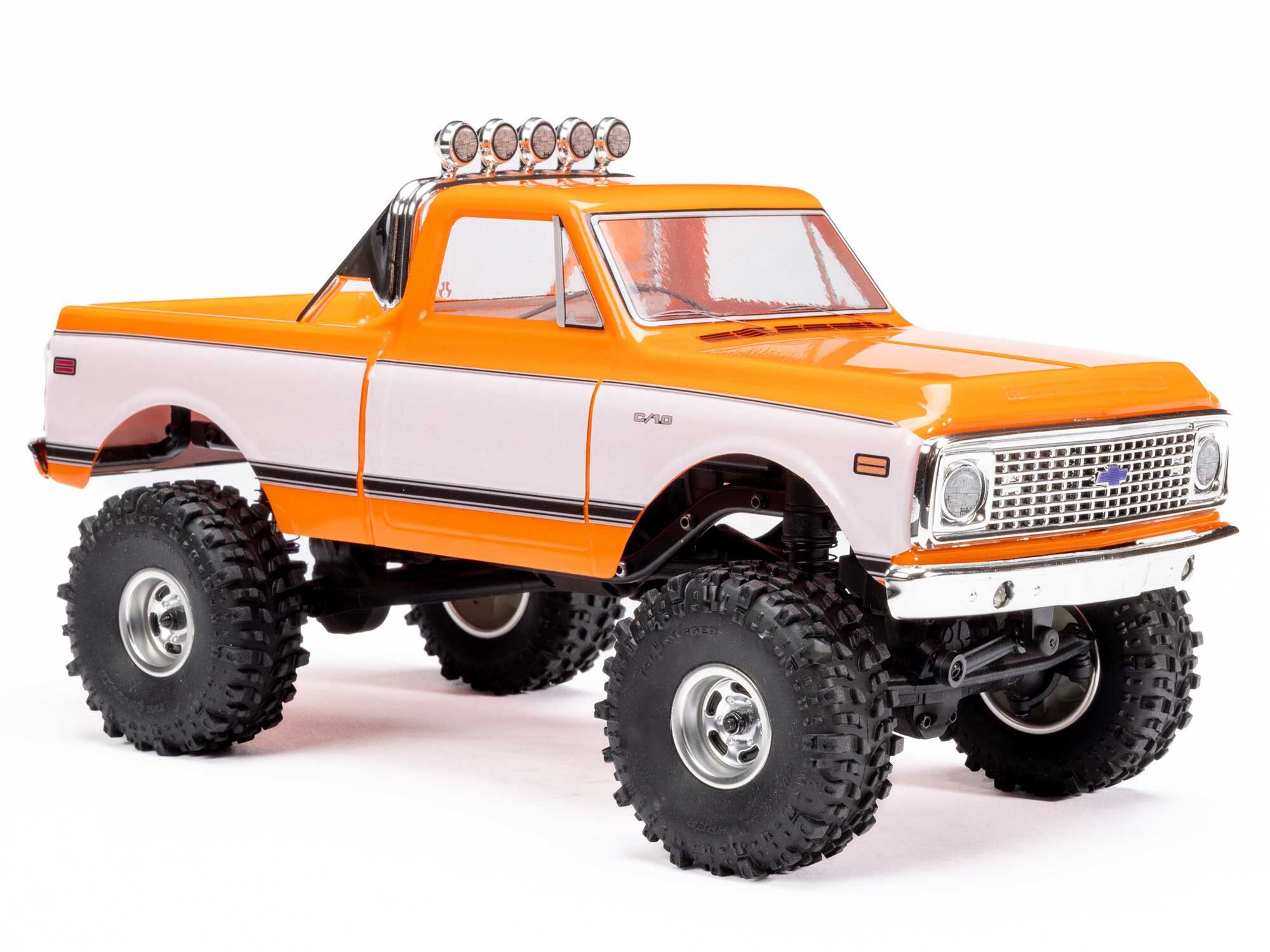 1/24 SCX24 1971 Chevrolet C10 4WD Truck RTR, Orange-2