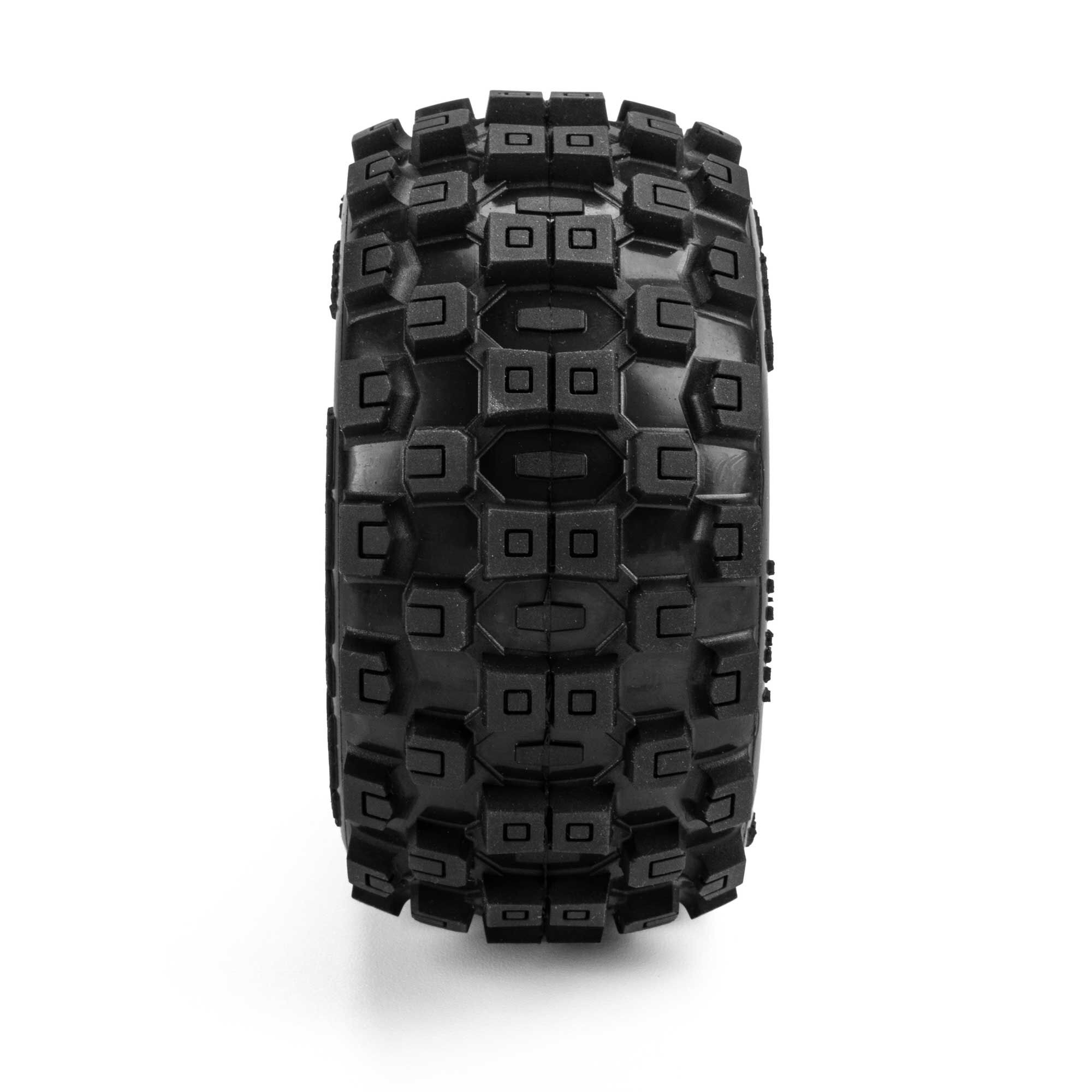1/16 Badlands MX Front/Rear MT Tires Mounted 12mm Yellow Spl-3