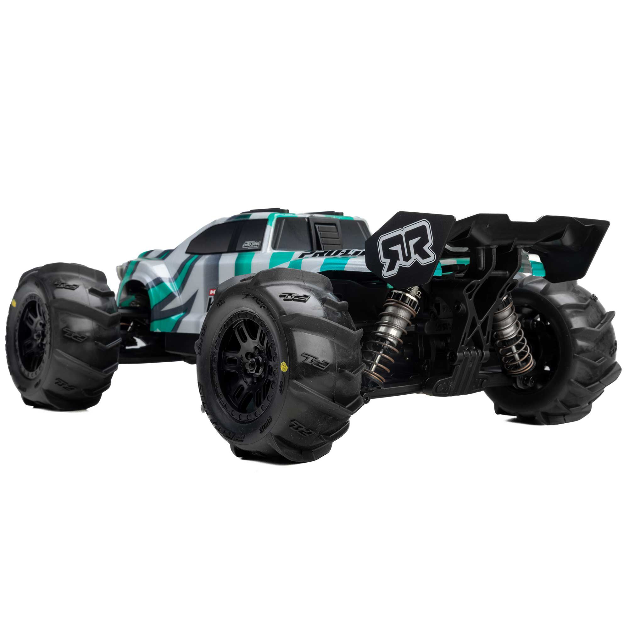 1/16 Dumont F/R MT Tires Black Split Six (2): ARRMA MINI KRA-2