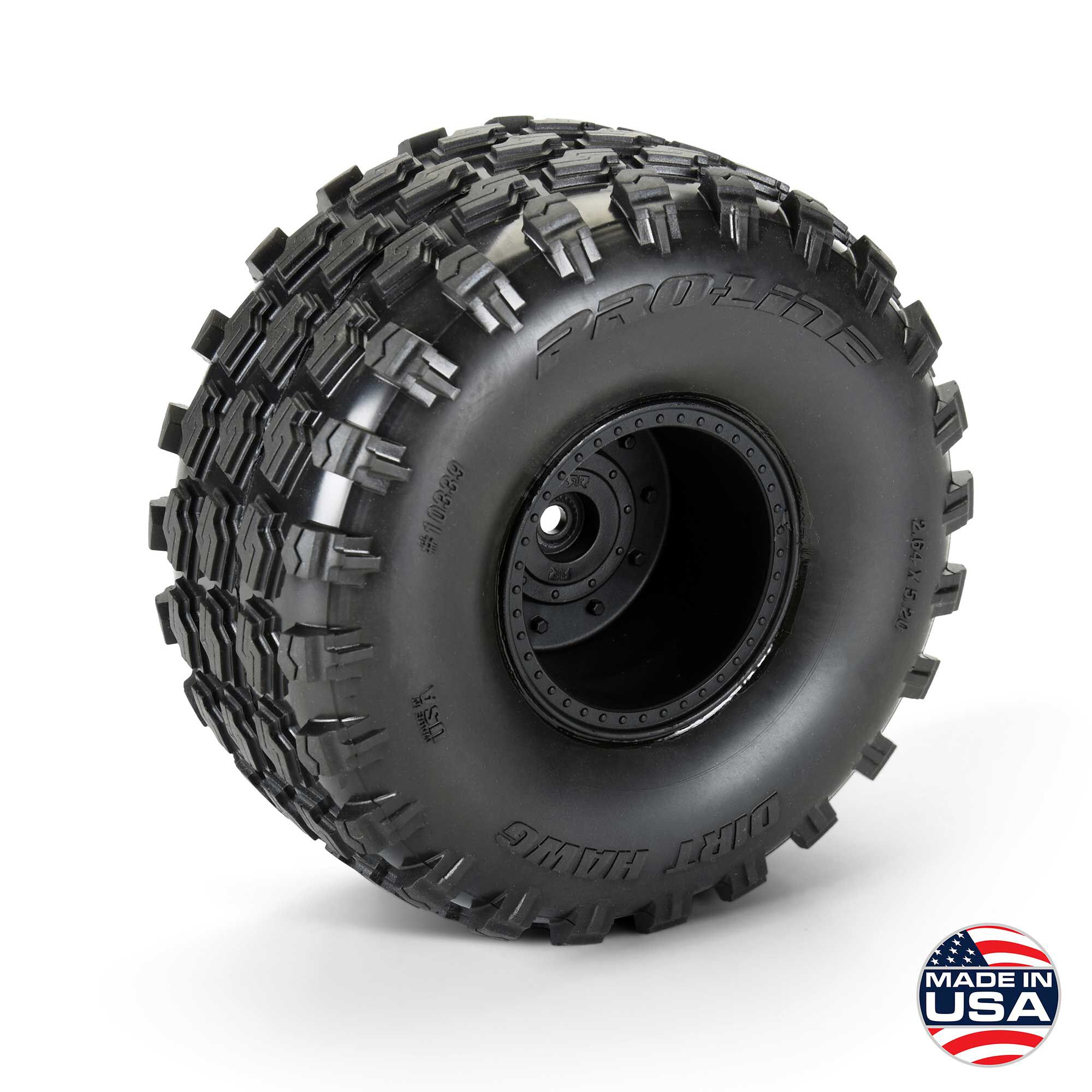 1/10 Dirt Hawg 2.0 F/R 2.6" MT Tires Mounted ARRMA Stock Whe-2
