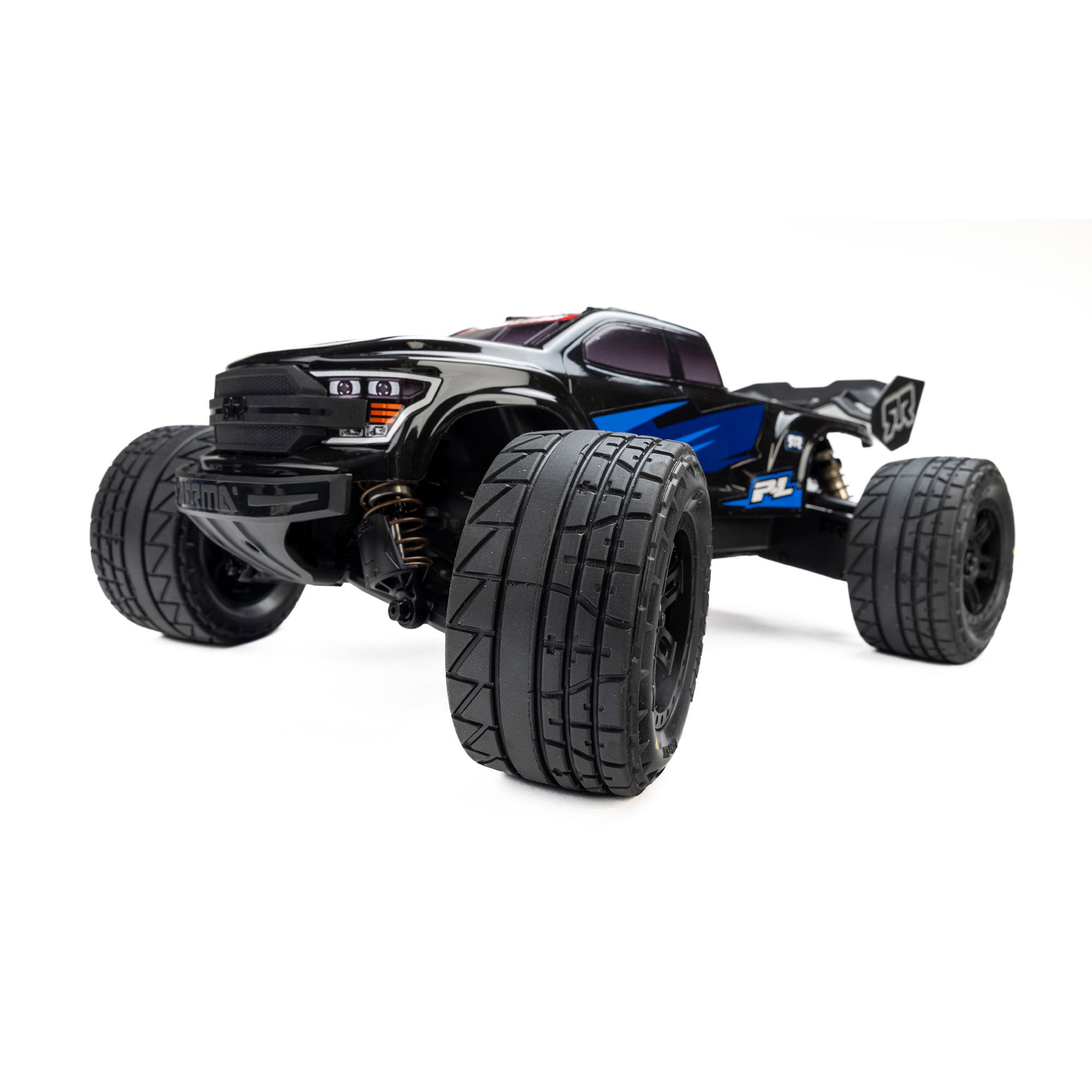 Menace Front/Rear Street Tires Mounted 12mm Black Split Six-2