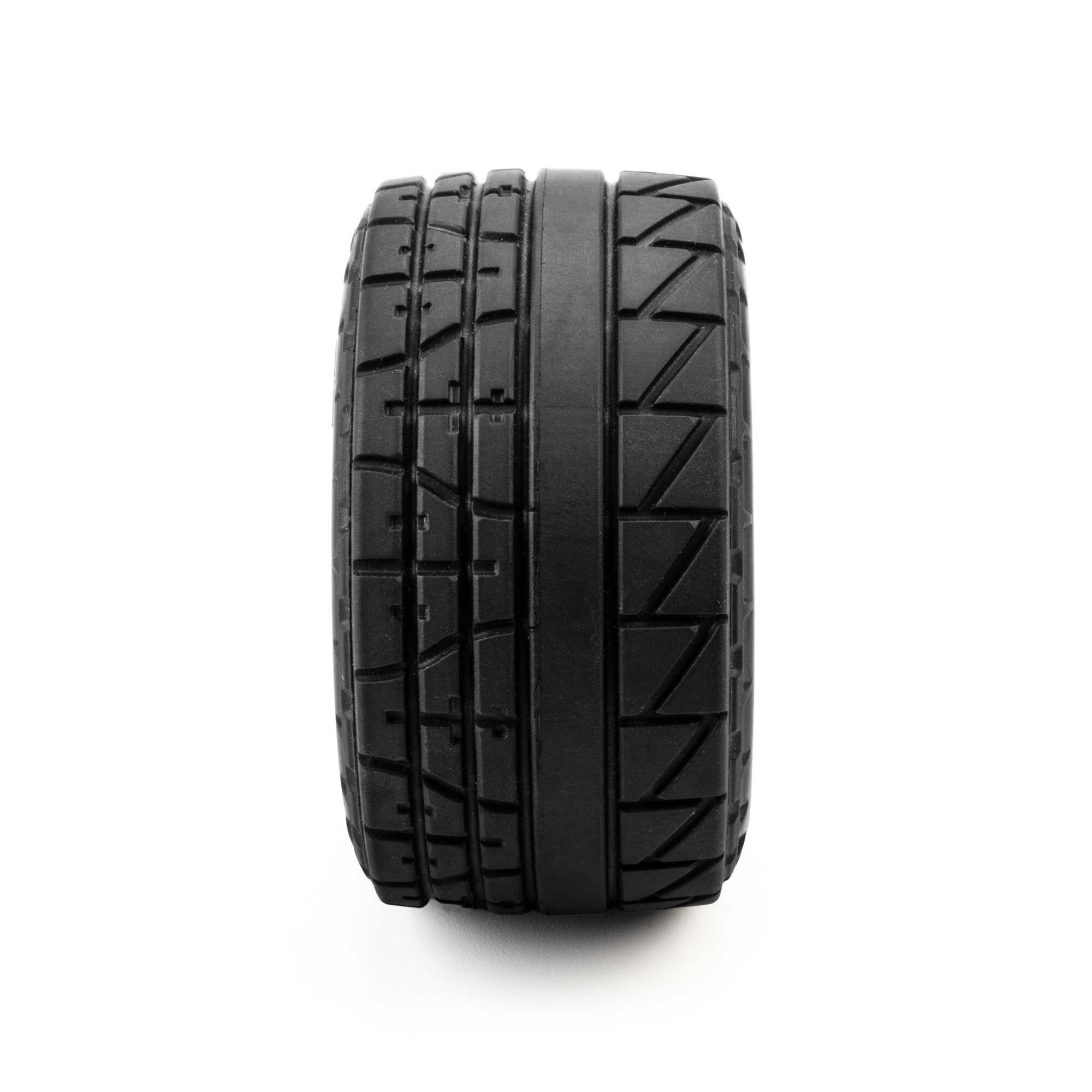 1/16 Menace Front/Rear Street Tires Mounted 12mm Yellow Spli-3