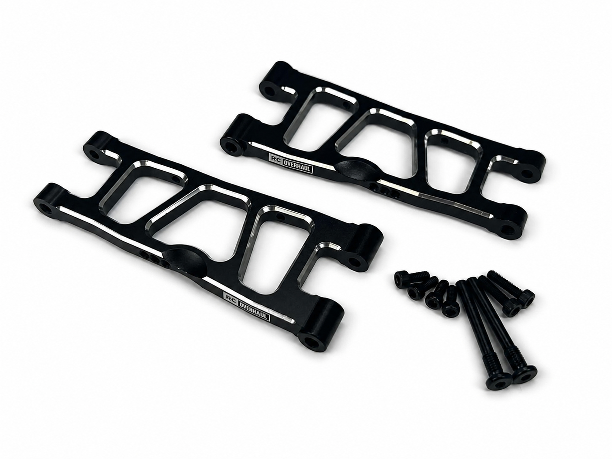 Rear lower Suspension Arms , Black Aluminium, Mini Kraton