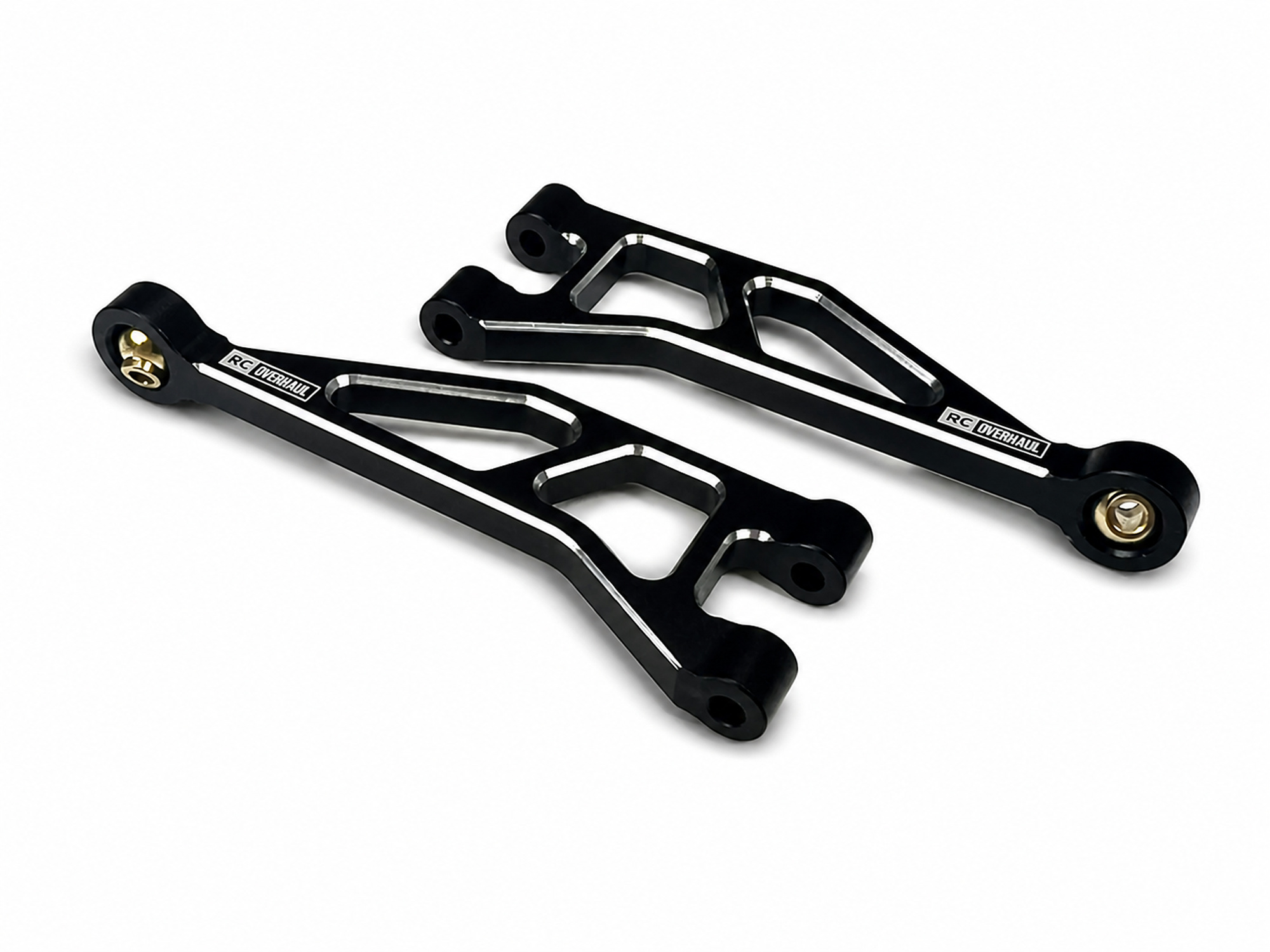 Rear Upper Suspension Arms, Black Aluminium, Mini Kraton-1