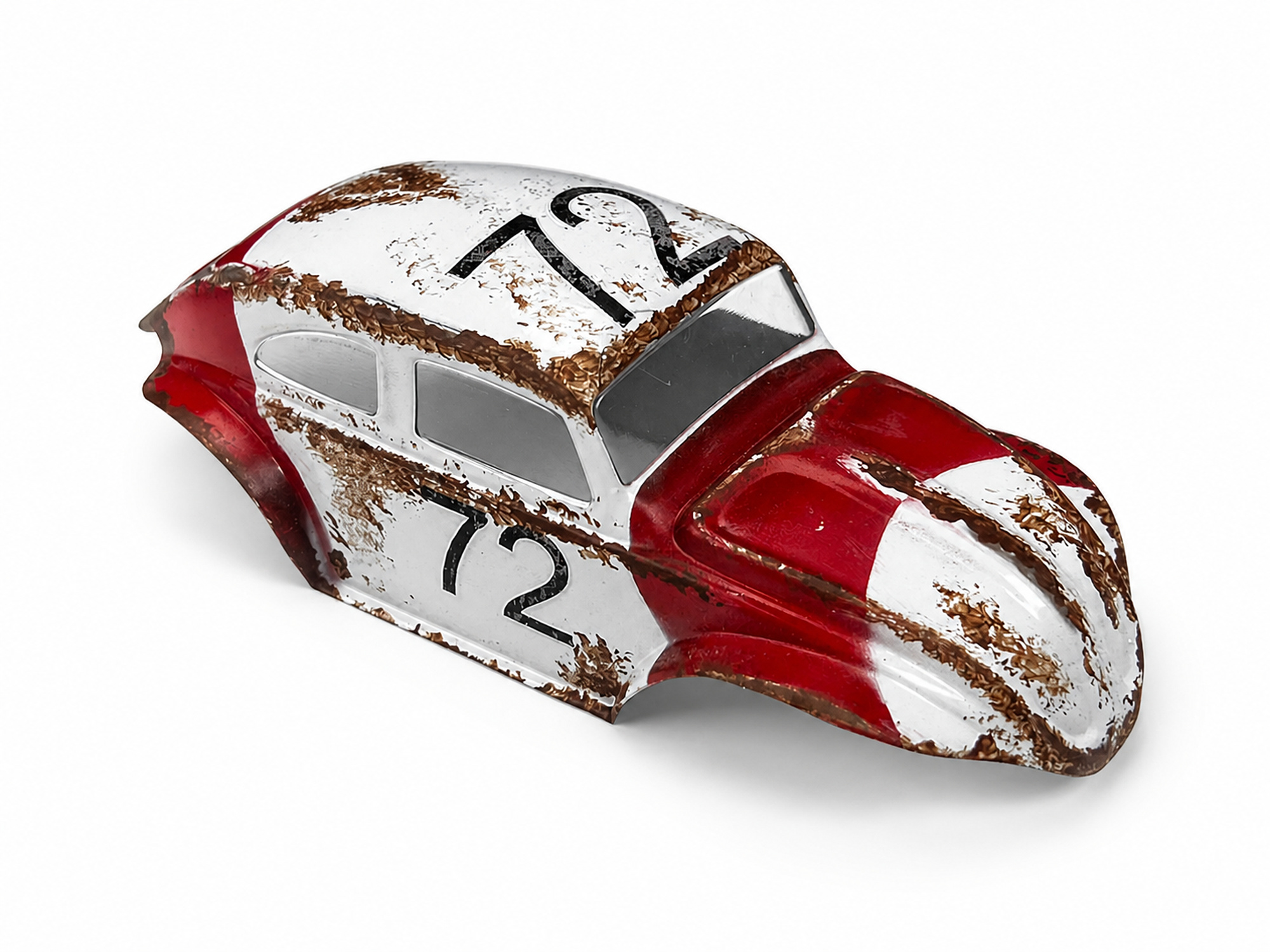 Beetle Body, Rustx (red & white, No72), SCX30-2