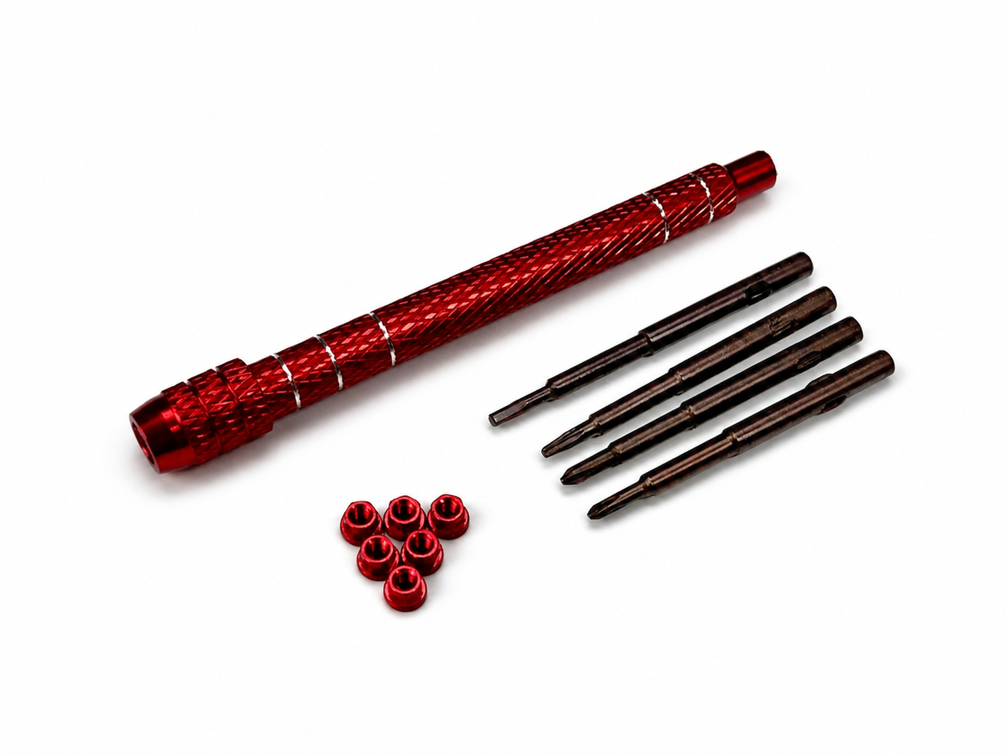Multi-Tool, PH1.5/2.0, T4, 1.3Hex, M2 nuts, Red  SCX30