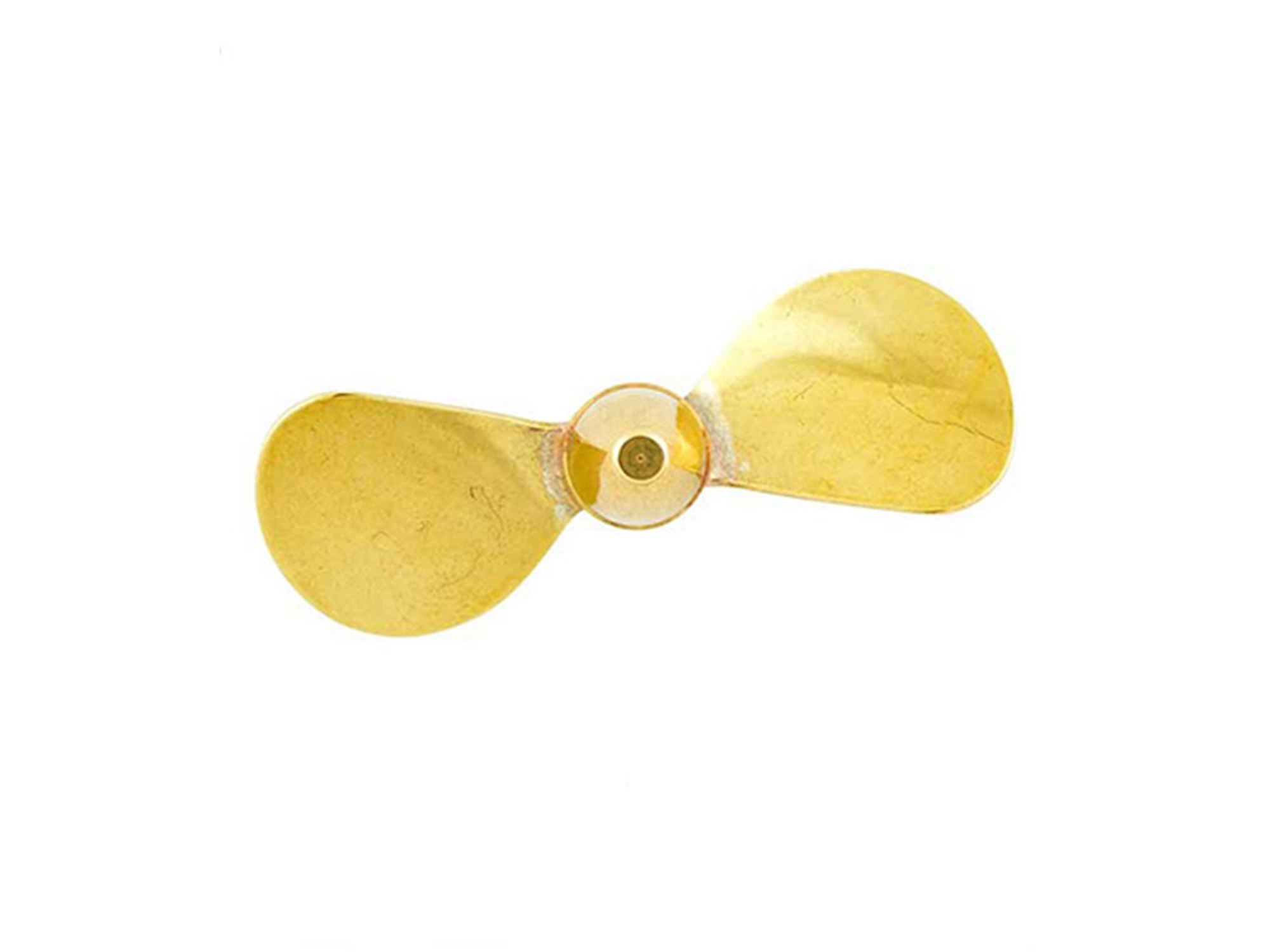 Brass Propeller (Classic), 2 Blade, 20mm, M4, LH