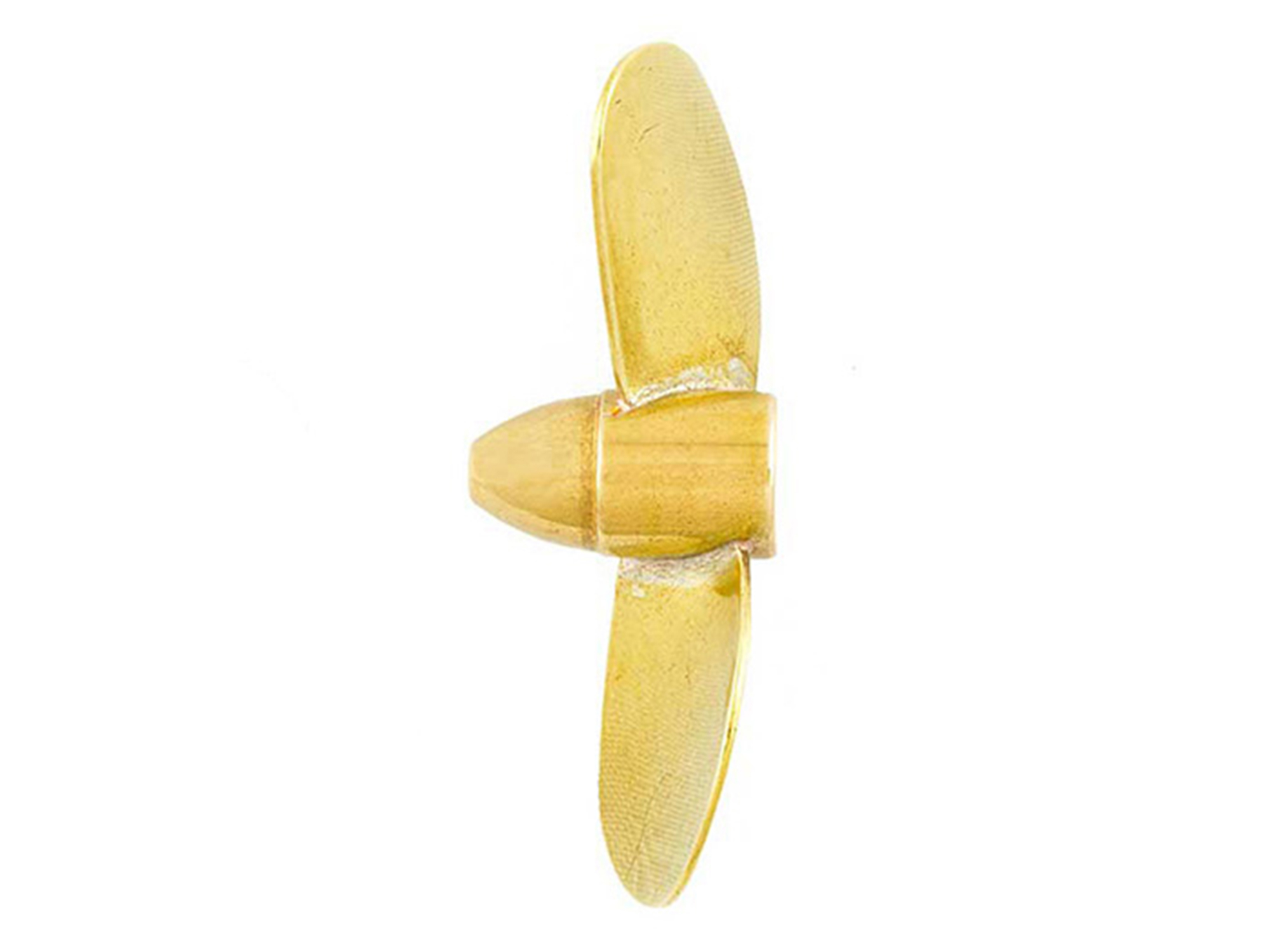 Brass Propeller (Classic), 2 Blade, 25mm, M4, LH-2