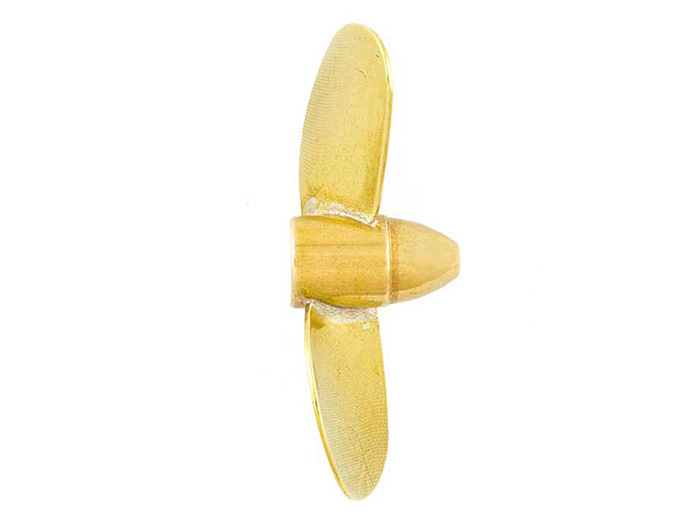 Brass Propeller (Classic), 2 Blade, 25mm, M4, RH-2