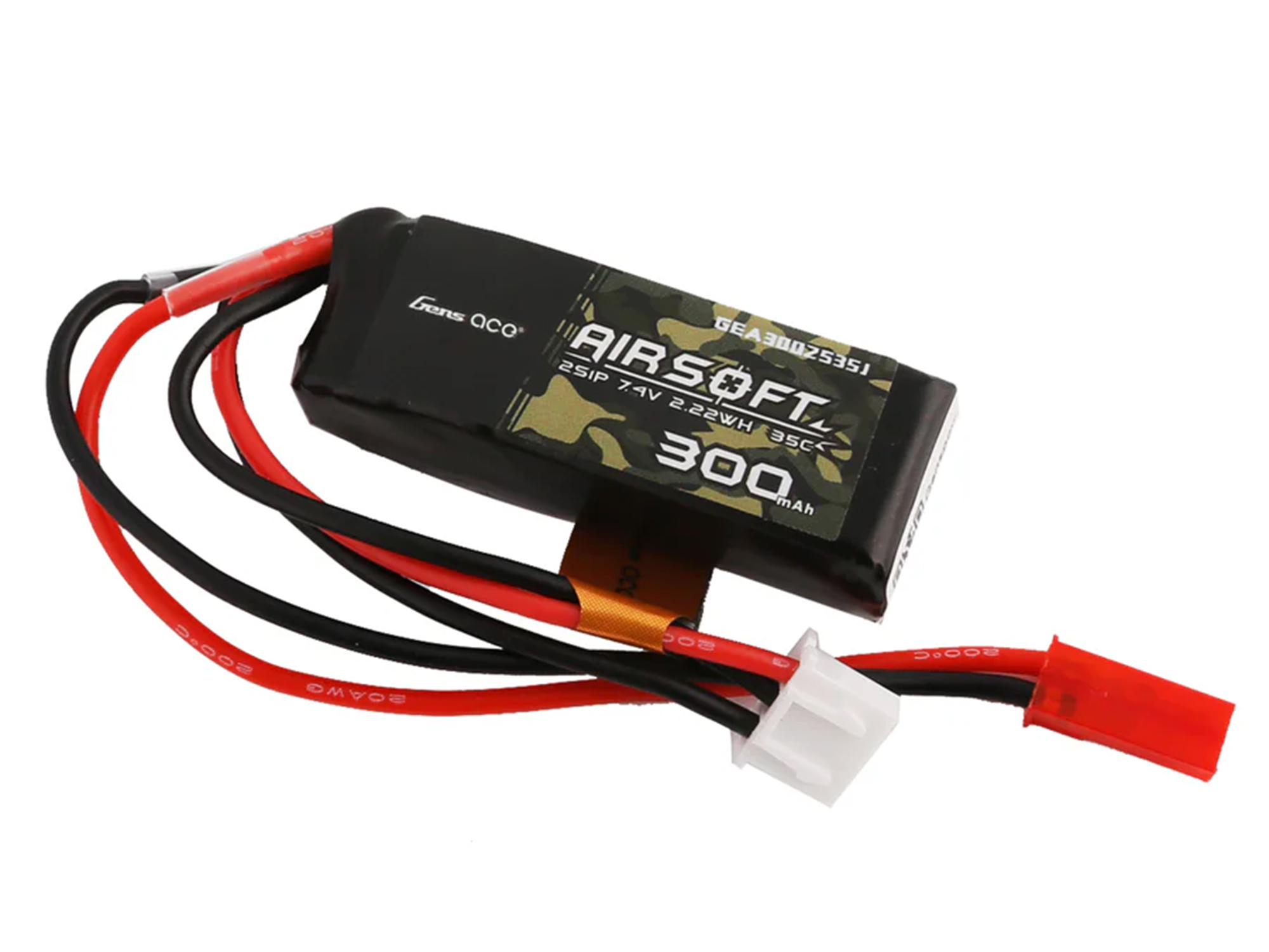 Airsoft 2S 300mAh 35C with JST (HPA Control)-2