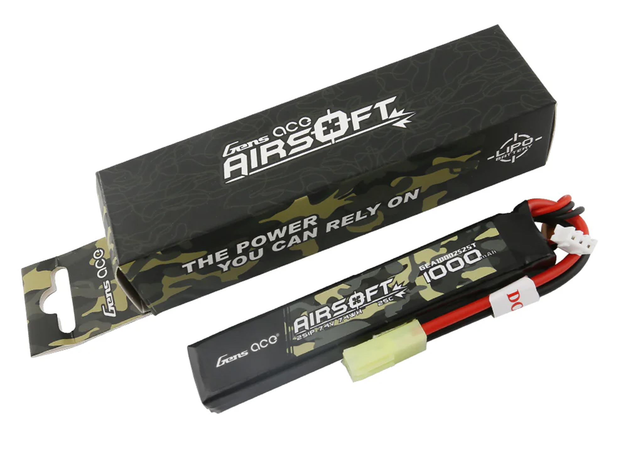 Airsoft 2S 1000mAh 25C with Tamiya