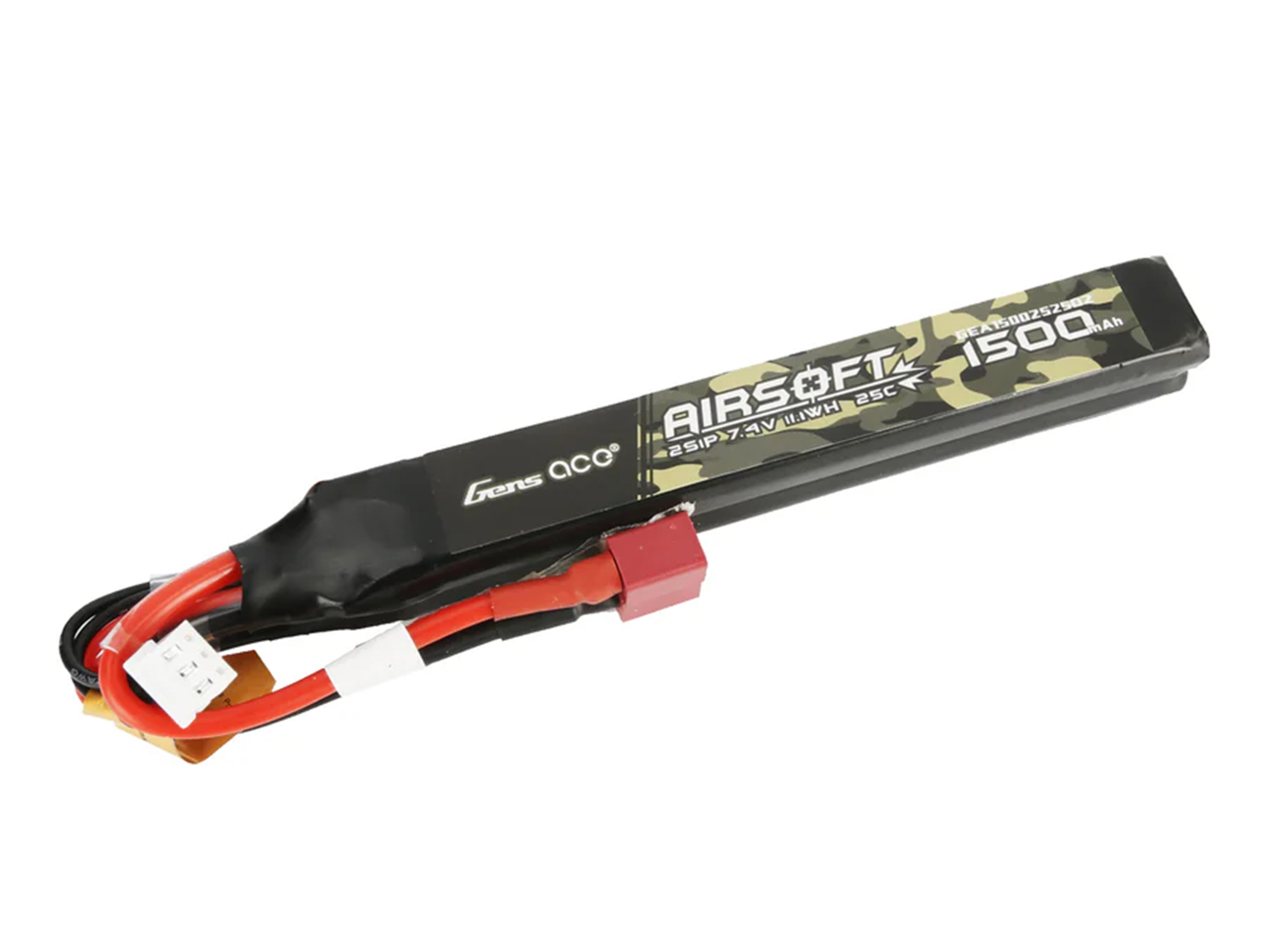 AirSoft 2S 1500mAh 25C Twin with Deans (fit Most AEG)-2