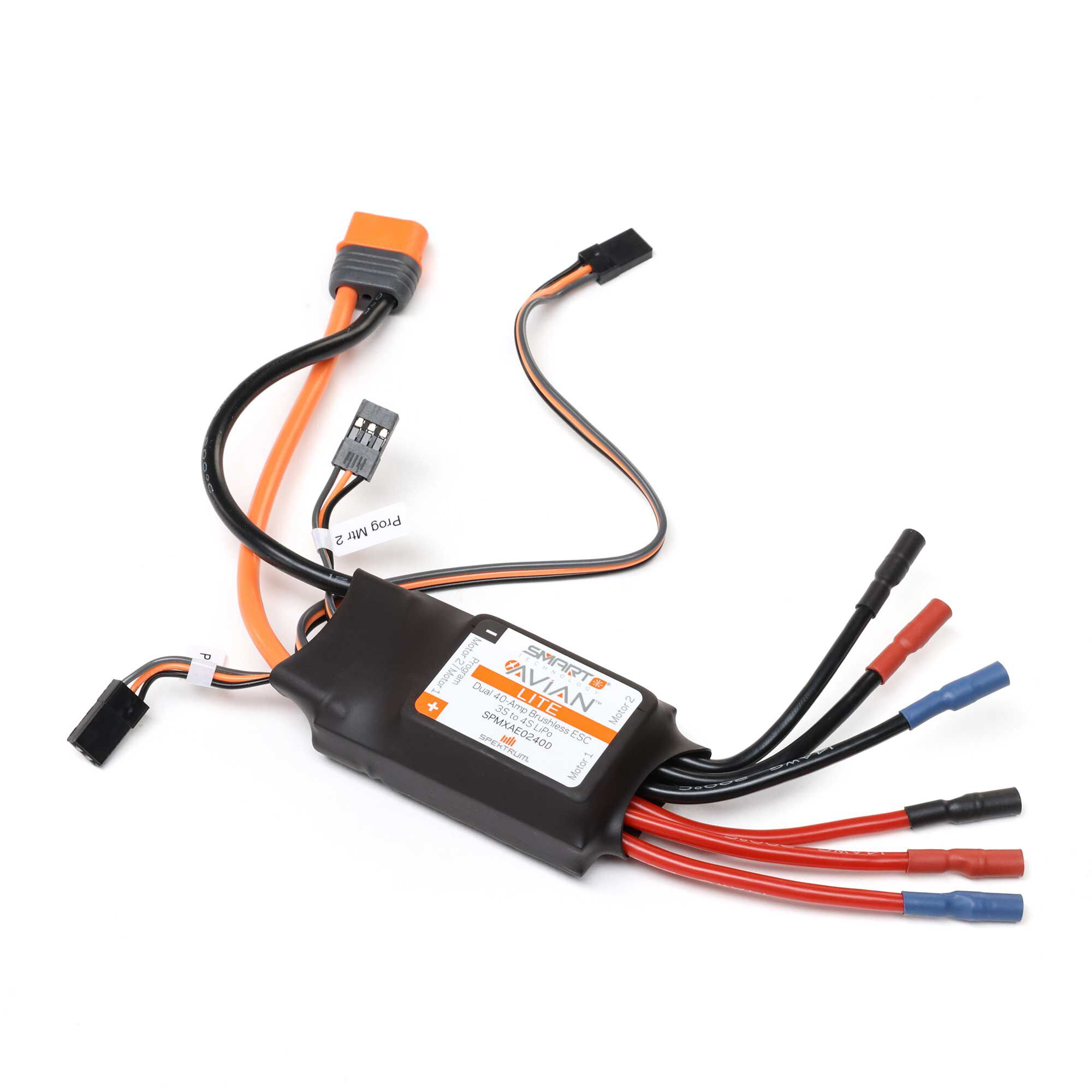 Avian 40-Amp Dual Smart Lite Brushless ESC, 3S-4S Ver. D: IC
