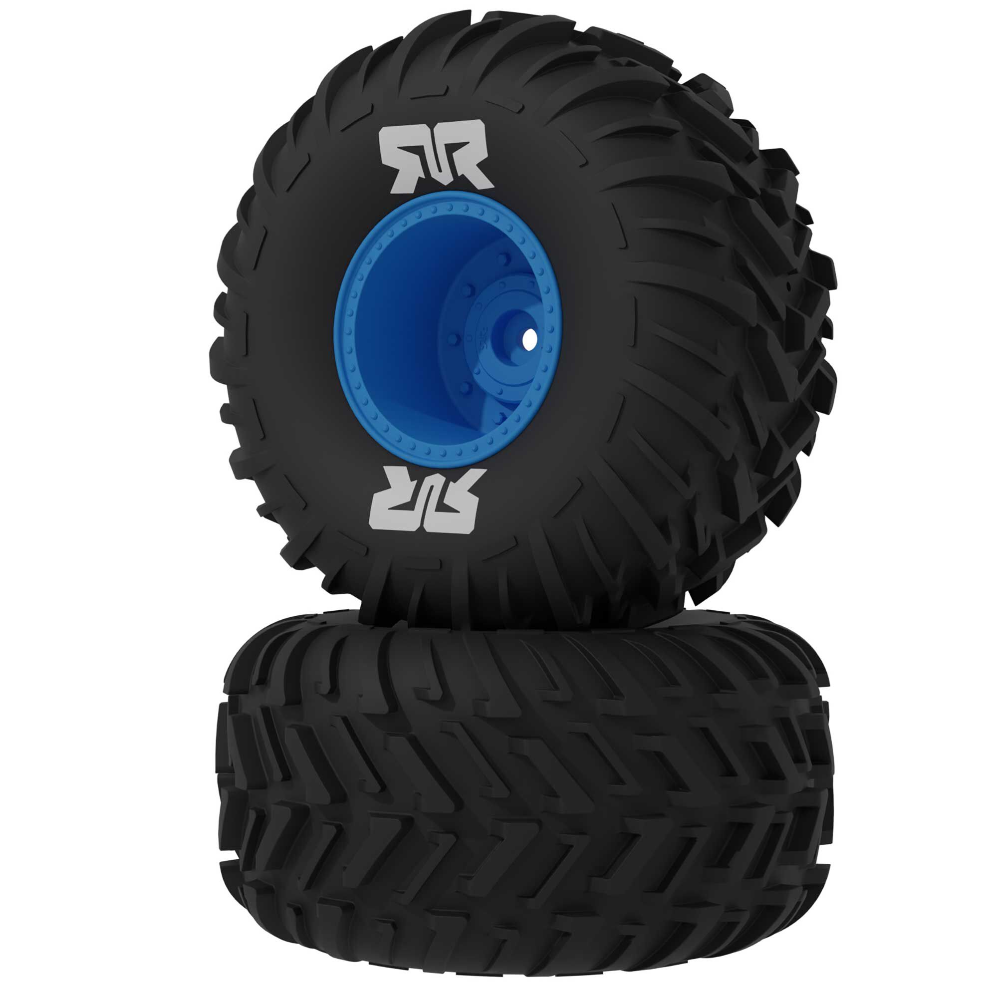 dBoots Cut Chevron Mounted Tire Set Glued, Blue