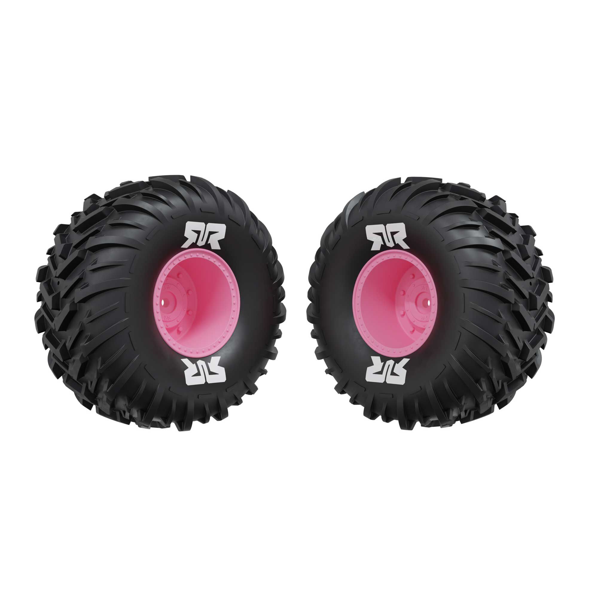 dBoots Cut Chevron MT Tire Set Glued, Pink