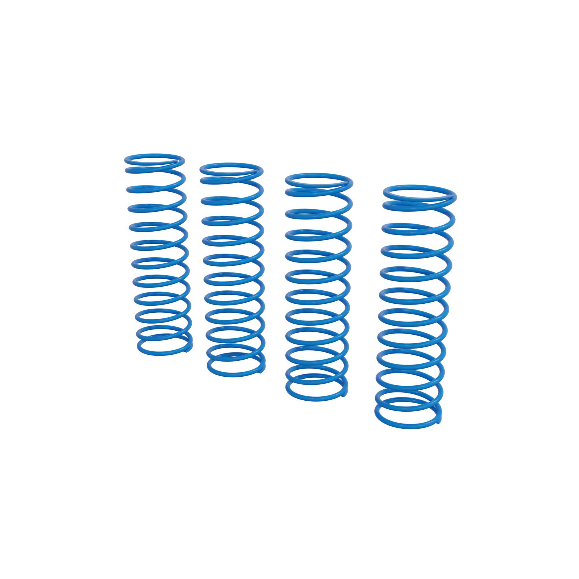 Shock Spring Set E, 0.55N/mm, Blue (4pcs): GROM