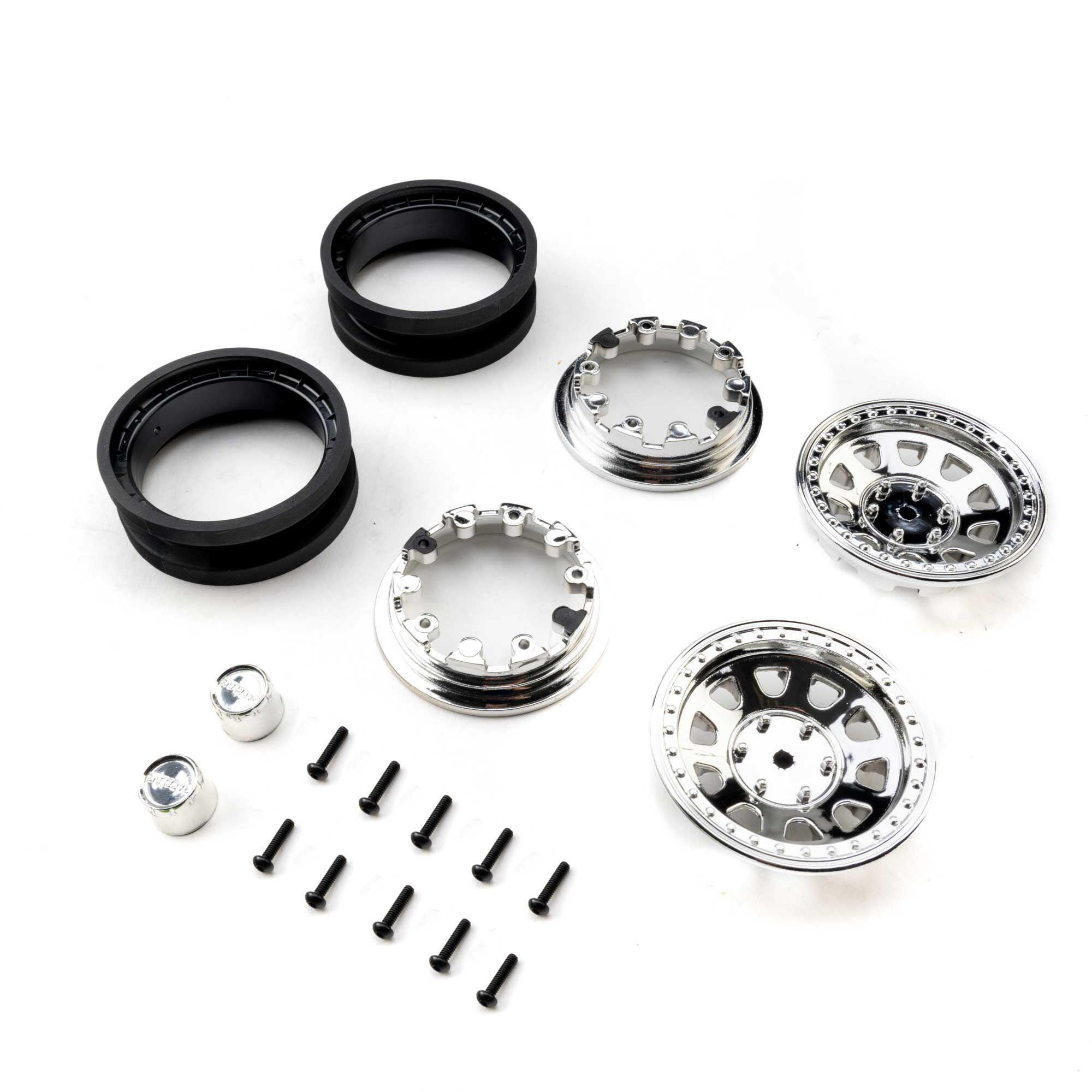 1.9 Raceline Daytona Beadlock Wheels, Chrome (2)