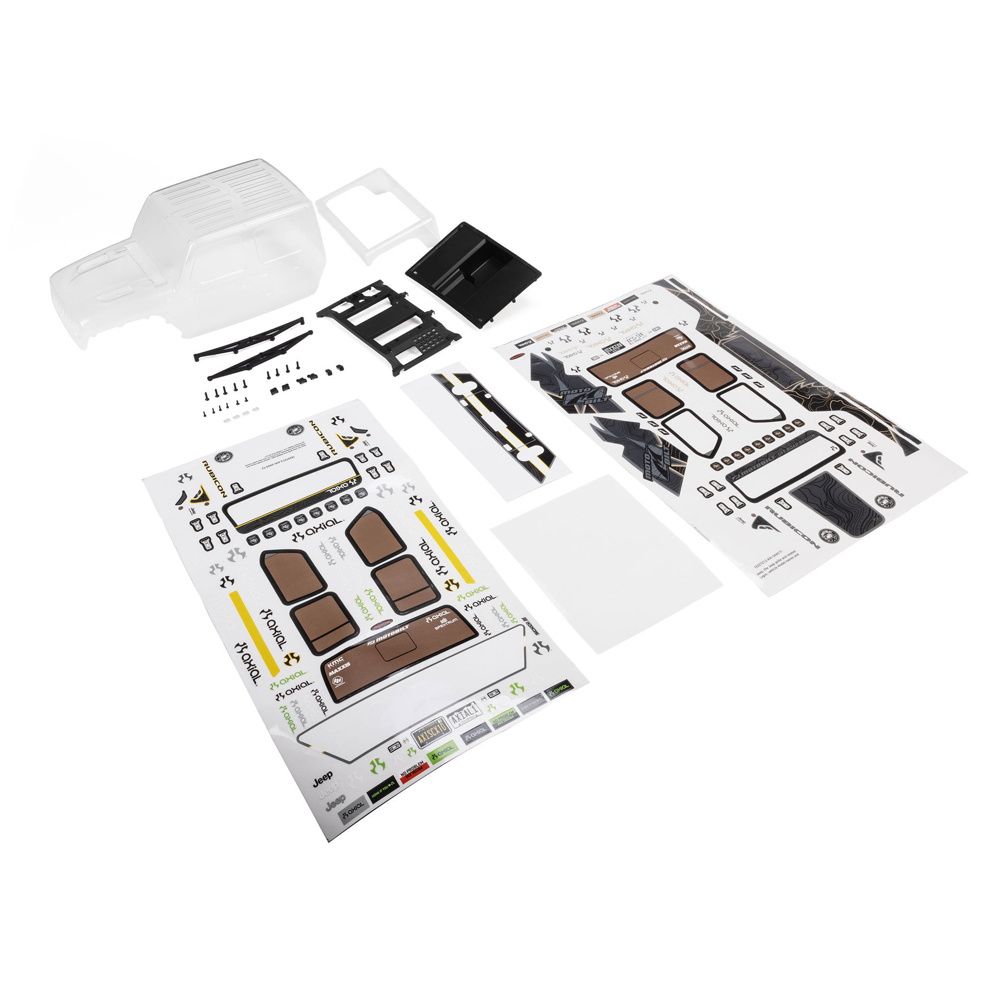 Jeep JT Gladiator Body Set, Clear: SCX10 III MotoBilt