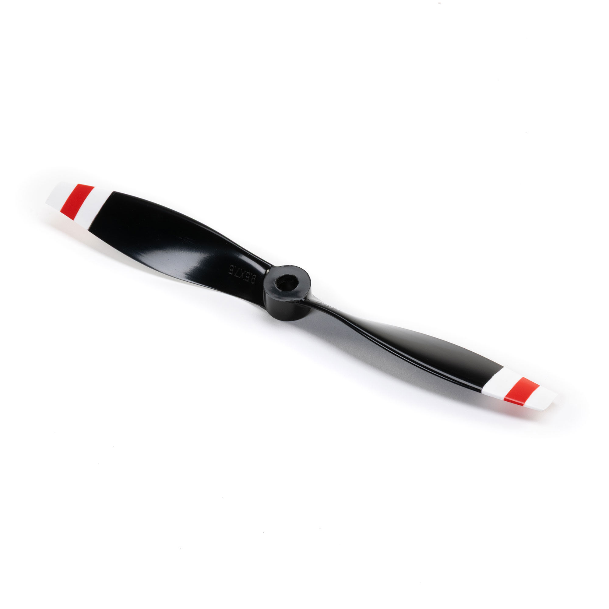 9.5 x 7.5 CCW Right Propeller, Black with Red and White Tips