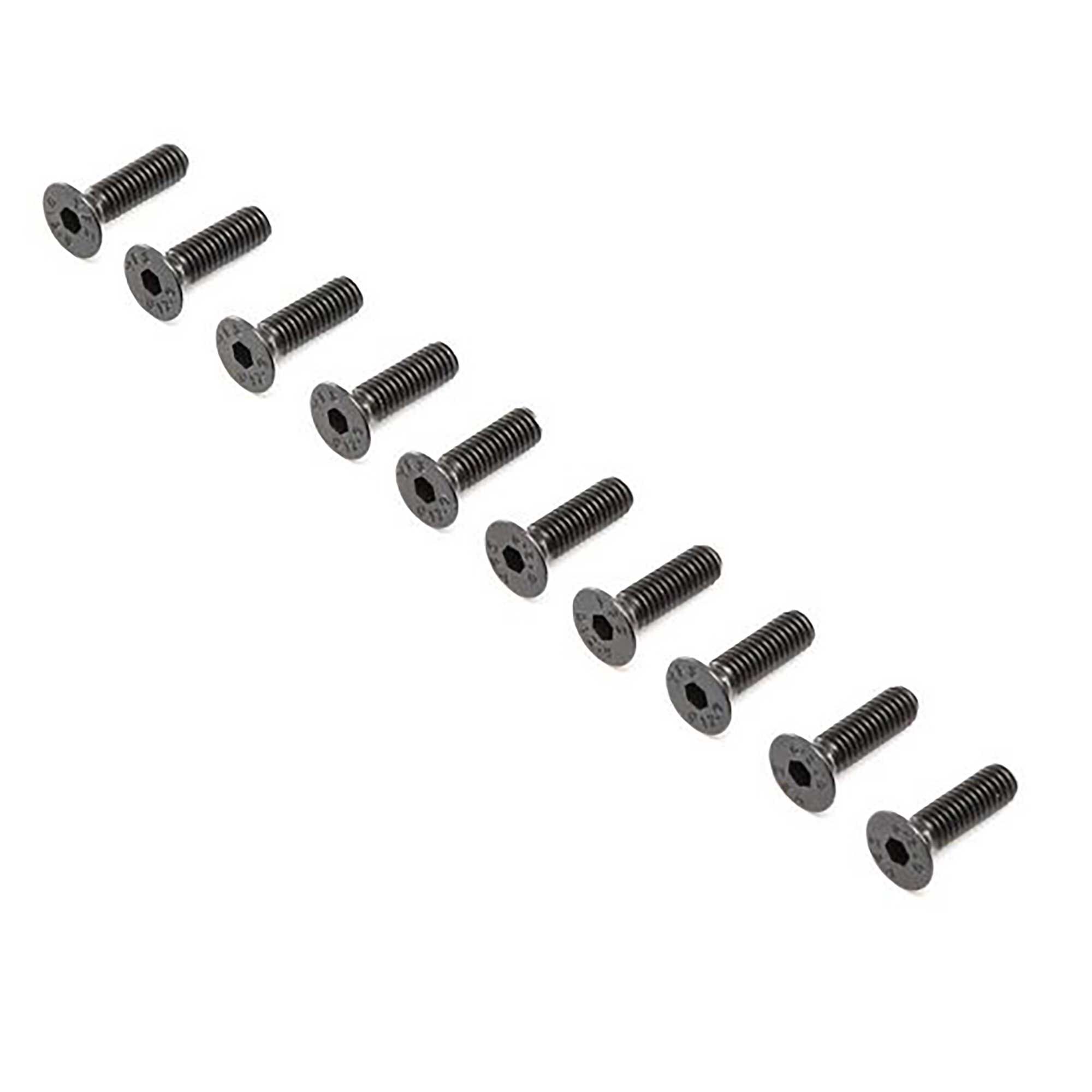 Flat Head Screws, M4 x 12mm STL (10)