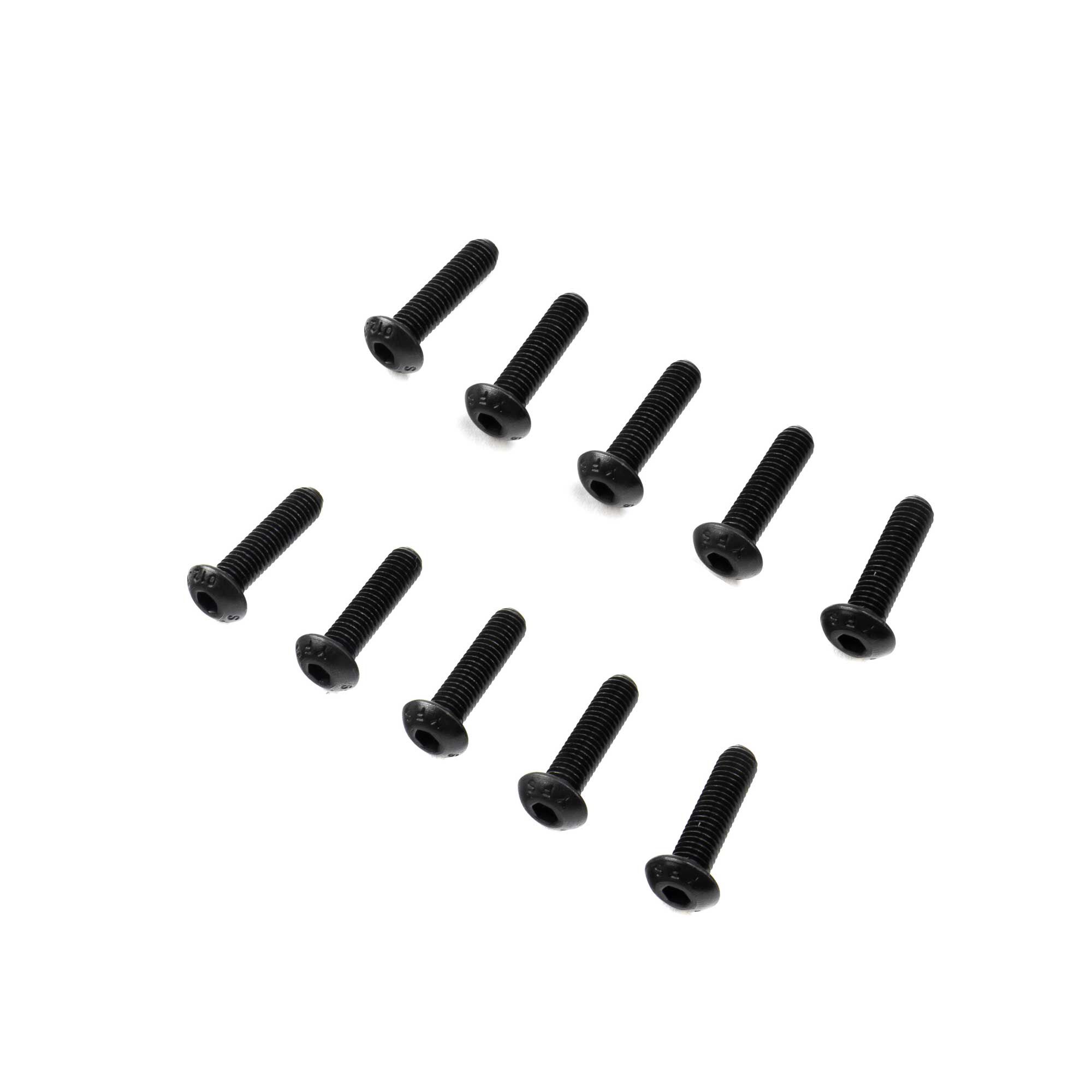 Button Head Screws, M6 x 20mm, Steel (10)
