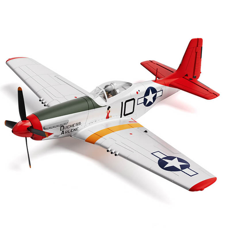 volantex-p-51d-mustang-red-4ch-500mm-brushless-with-gyro-rtf