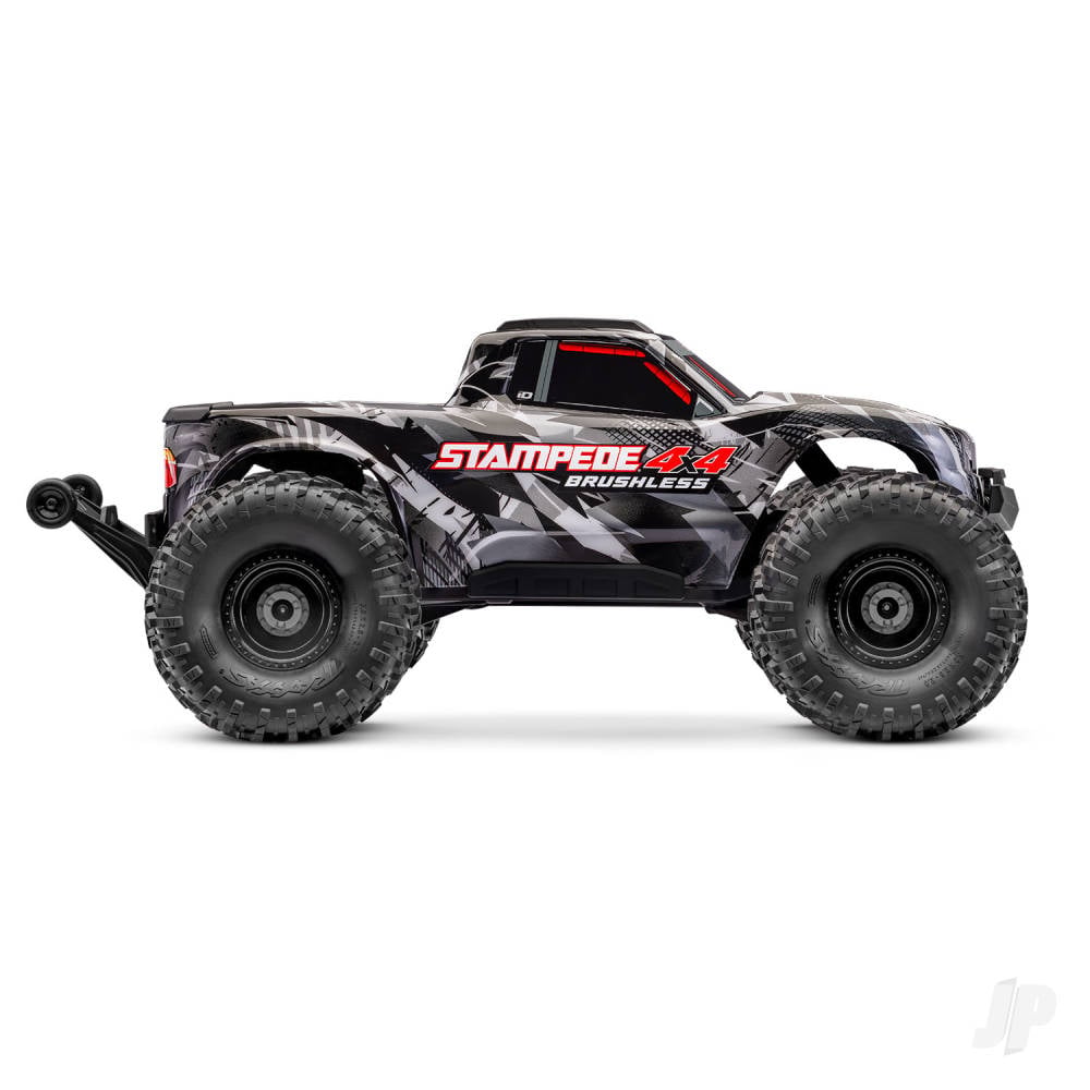 Traxxas Stampede 4WD 1:10 4WD RTR Monster Truck, Black (+ TQi Sport 2-ch, VX3, V3200, Clipless Body)-2