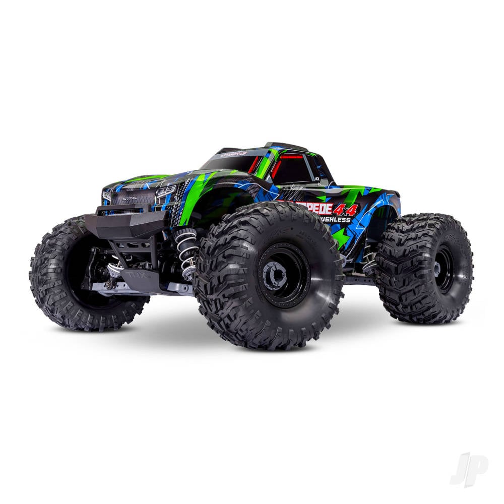 Traxxas Stampede 4WD 1:10 4WD RTR Monster Truck, Green (+ TQi Sport 2-ch, VX3, V3200, Clipless Body)
