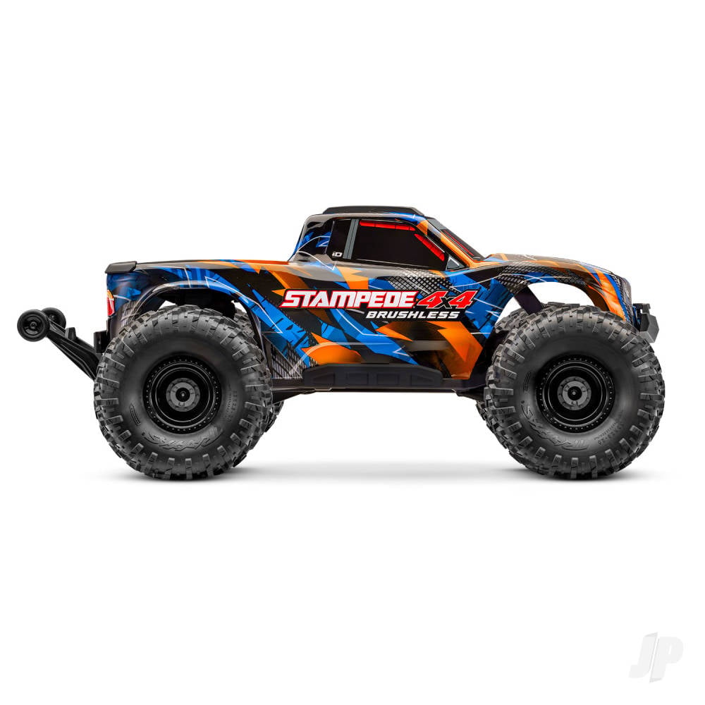 Traxxas Stampede 4WD 1:10 4WD RTR Monster Truck, Orange (+ TQi Sport 2-ch, VX3, V3200, Clipless Body)-2
