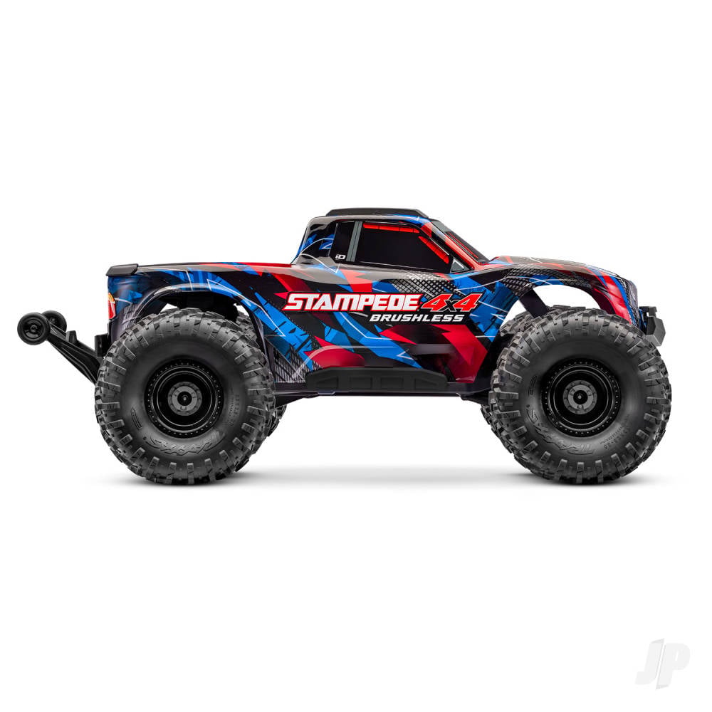 Traxxas Stampede 4WD 1:10 4WD RTR Monster Truck, Red (+ TQi Sport 2-ch, VX3, V3200, Clipless Body)-2