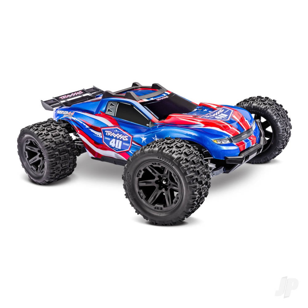 Traxxas Rustler 1:10 4WD RTR Stadium Truck, 40th Anniversary (+ TQi Sport 2-ch, TSM, VX3, Velineon V3200, Clipless Body)