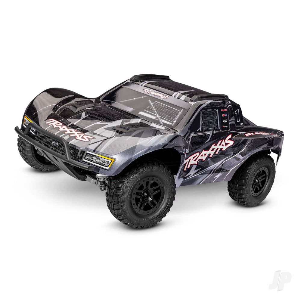 Traxxas Slash 4WD 1:10 4WD RTR Short Course Truck, Black (+ TQi Sport 2-ch, VX3, Velineon V3200, Clipless Body)