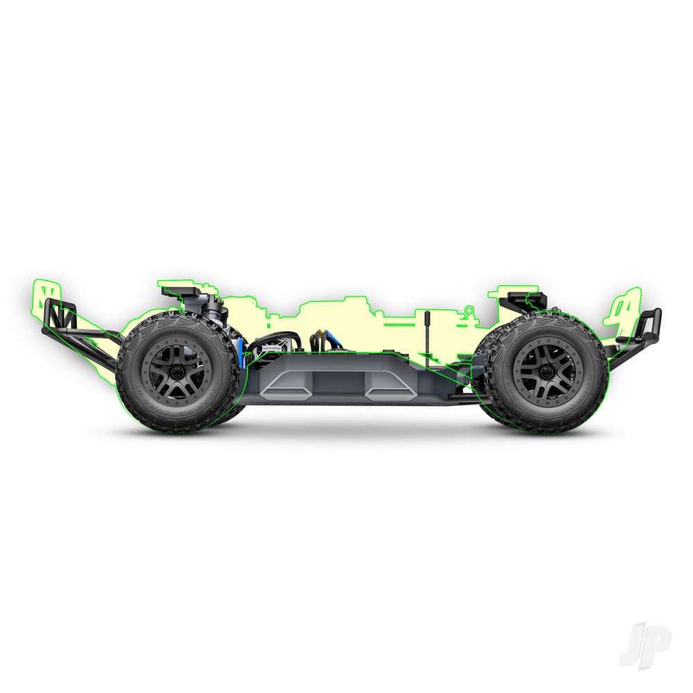 Traxxas Slash 4WD 1:10 4WD RTR Short Course Truck, Green (+ TQi Sport 2-ch, VX3, Velineon V3200, Clipless Body)-11