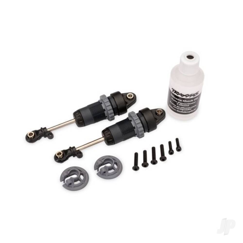 Traxxas 1:10 Steel-Grey Long GTR Shocks (2)