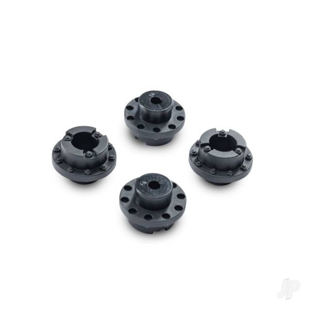 Traxxas Slate-Grey Monster Truck Wheel Hub Covers (4)