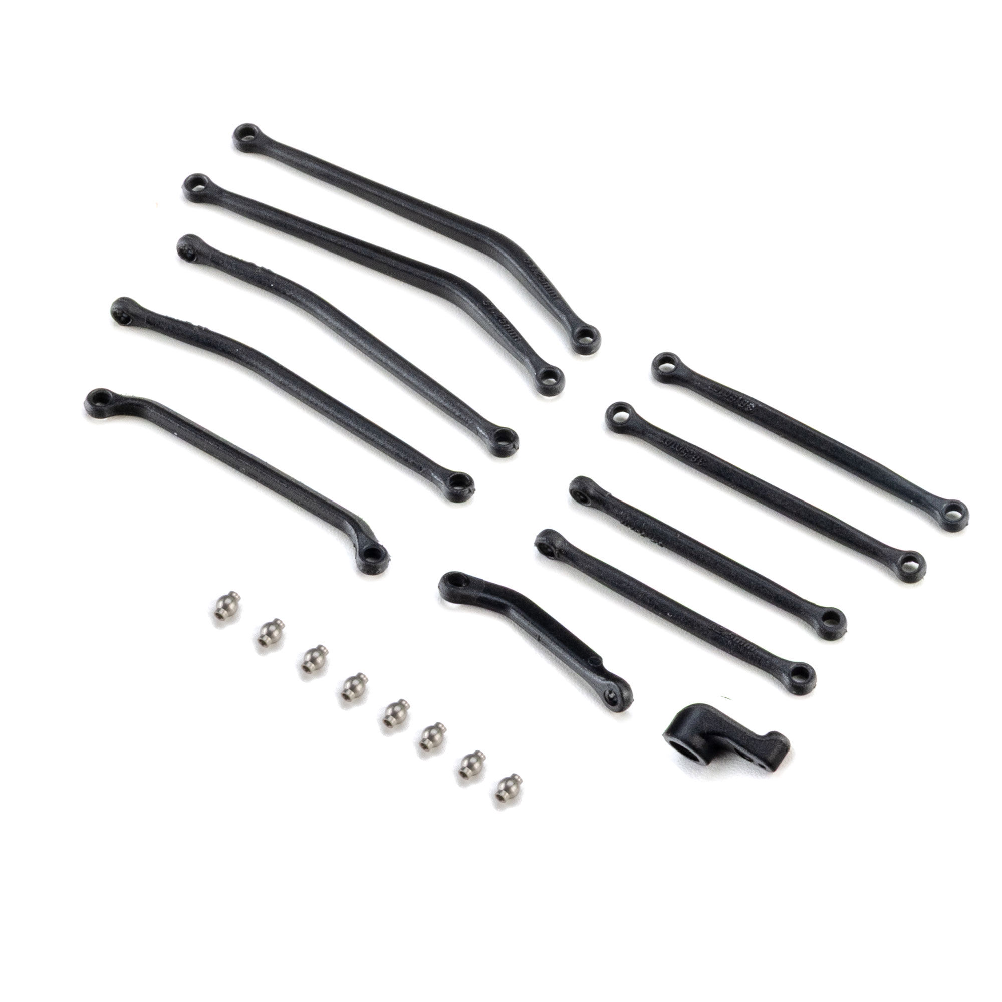 107mm Long Wheelbase Link Set, Servo Horn: SCX30 Toyota Taco